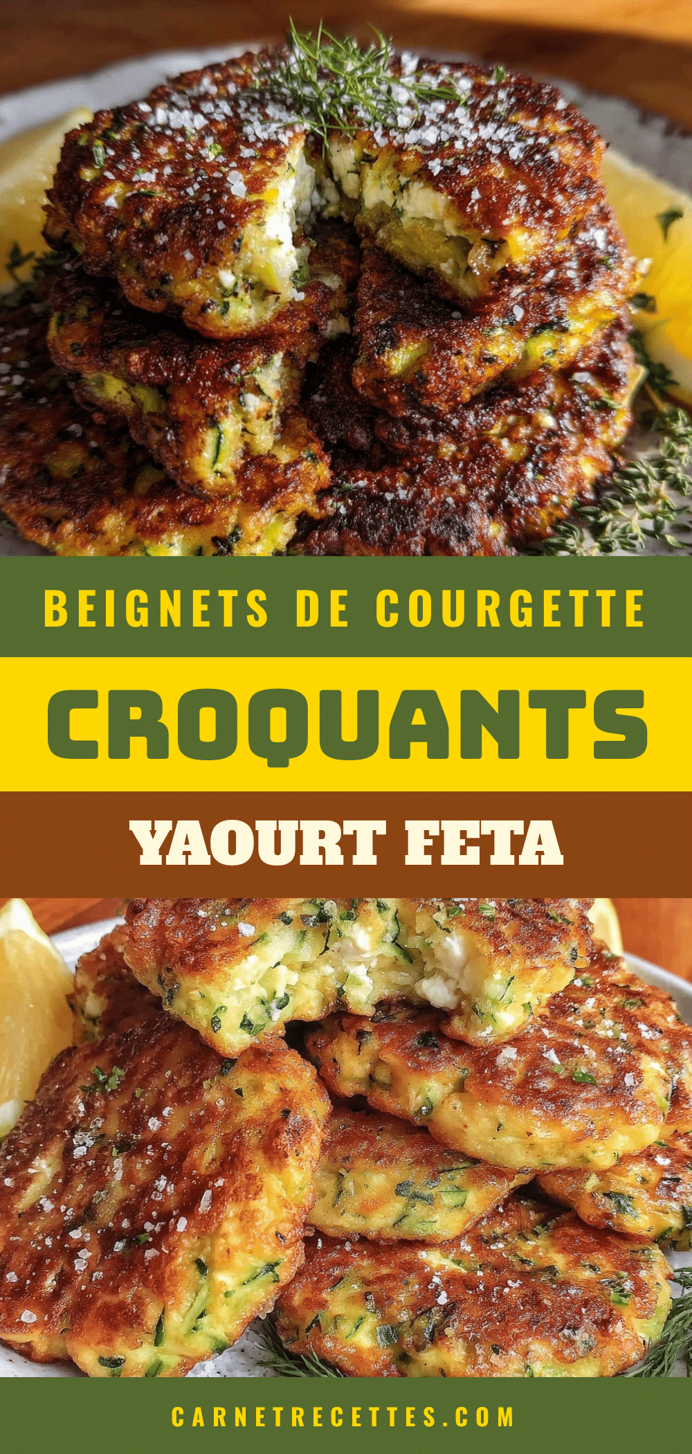beignets de courgette au yaourt grec et feta recipe