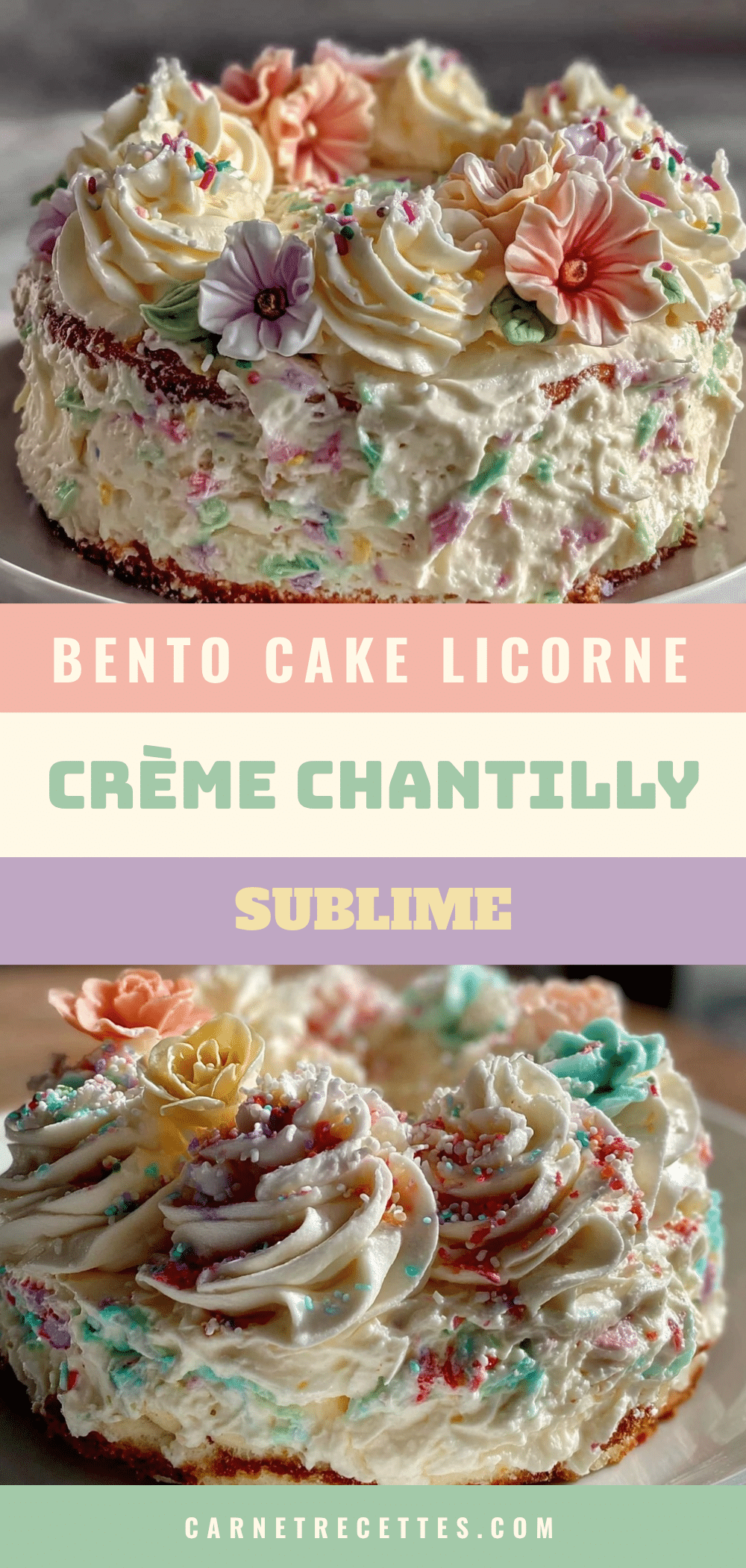 bento cake licorne recipe