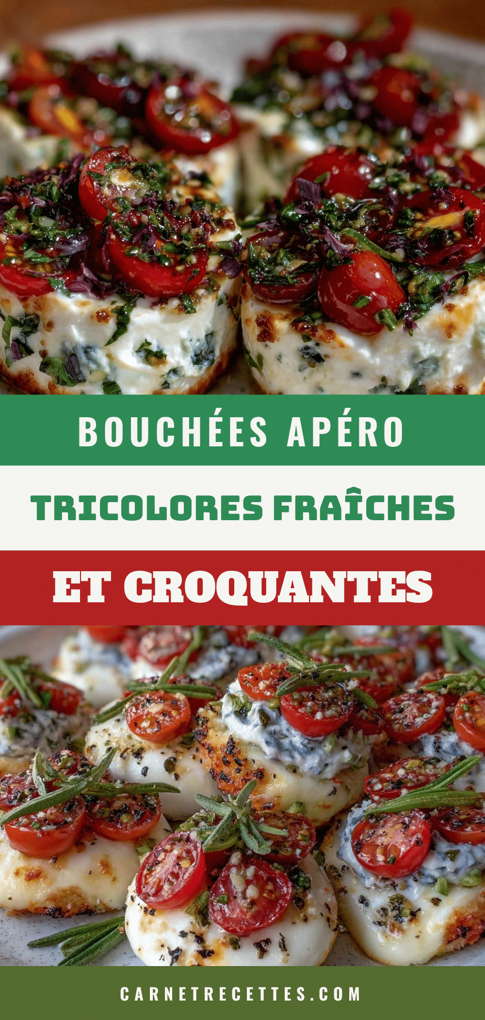 bouchées apéro tricolores recipe