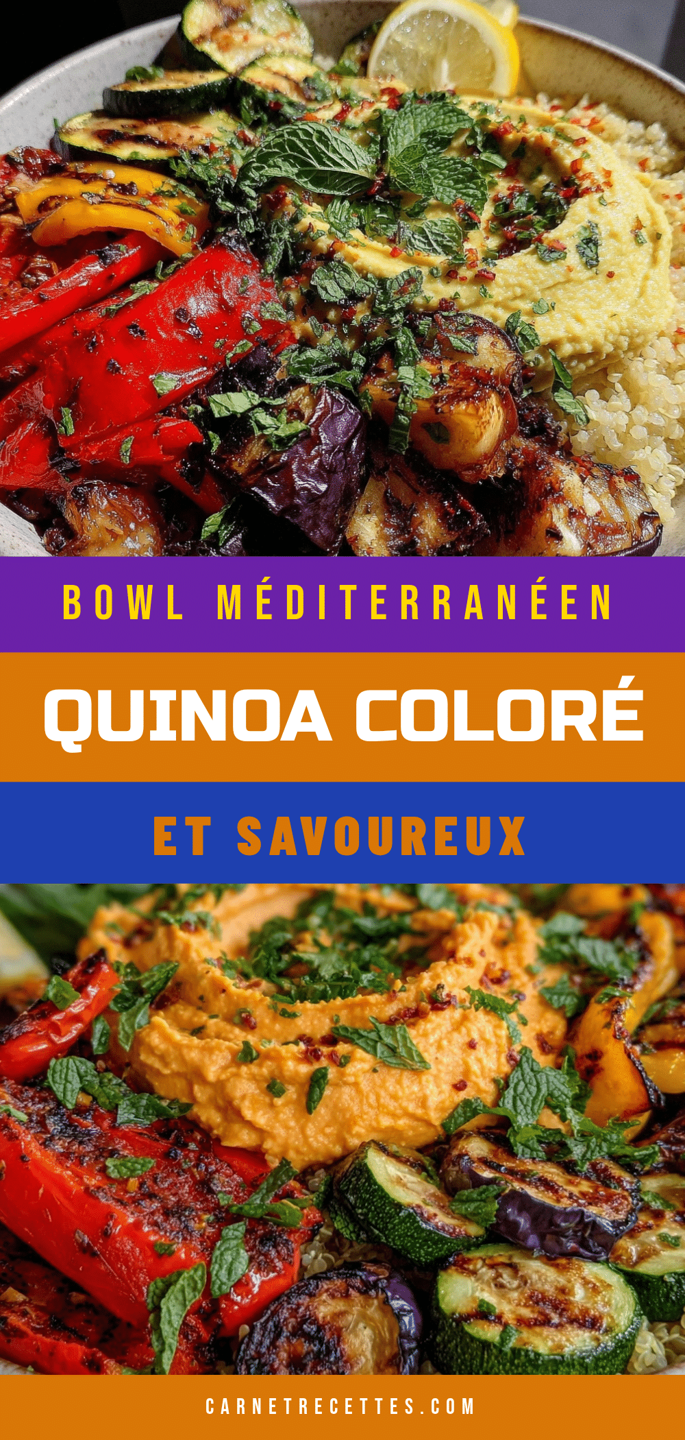 bowl méditerranéen au quinoa recipe