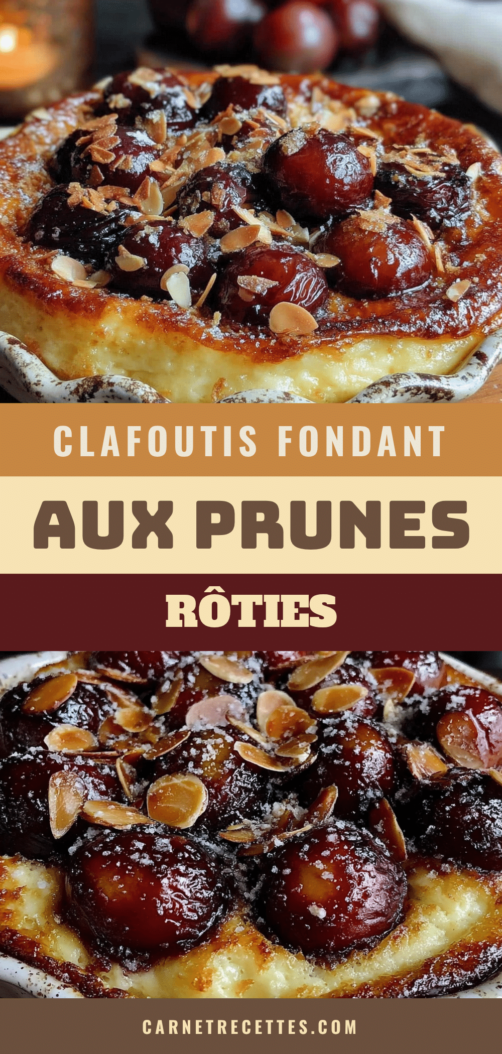 clafoutis aux prunes rôties recipe