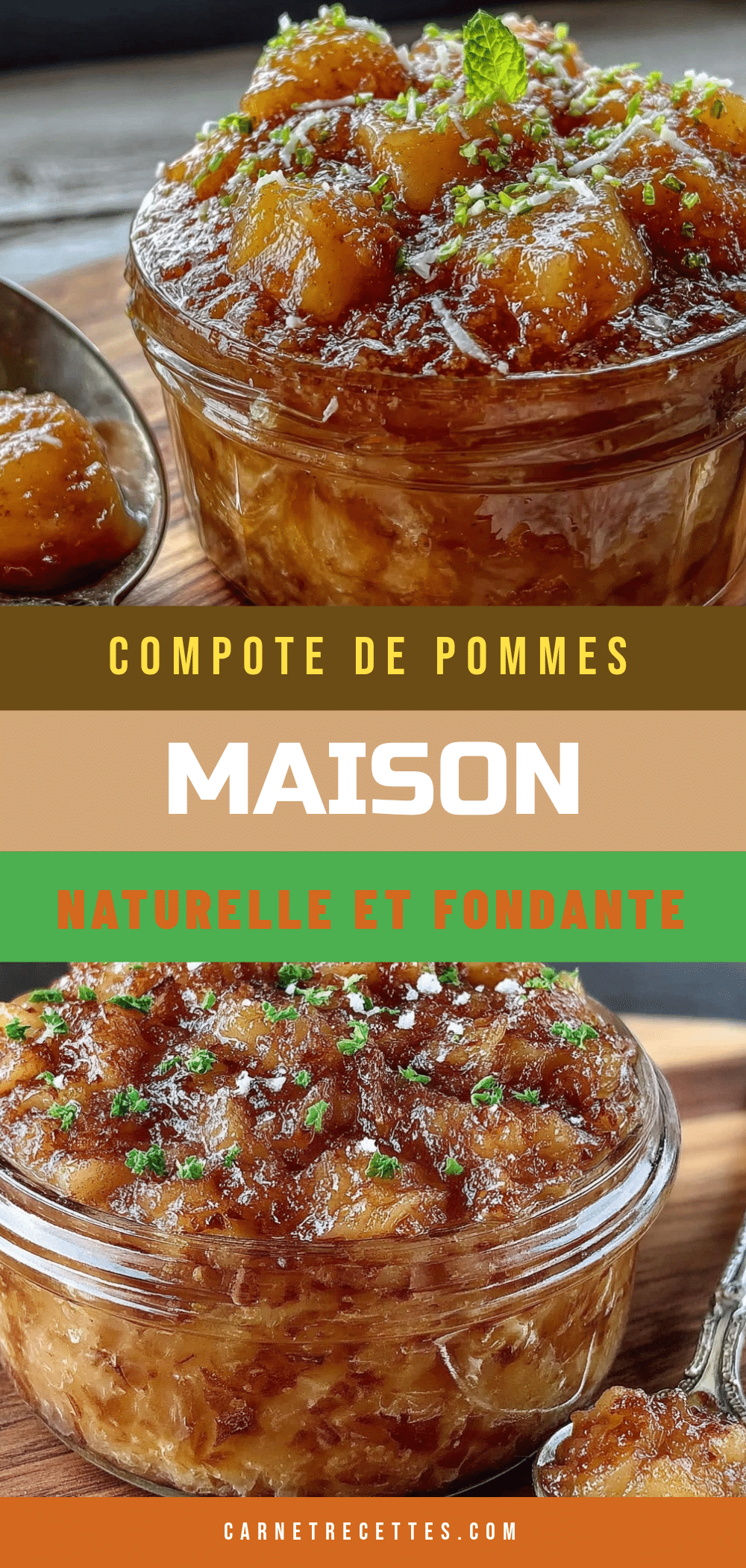 compote de pommes maison sans sucre au four recipe