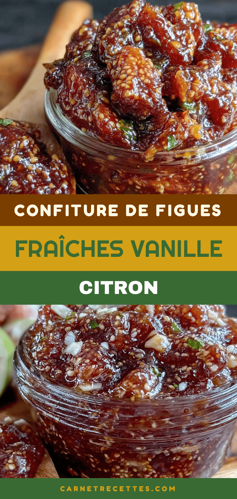 confiture de figues fraîches à la vanille recipe
