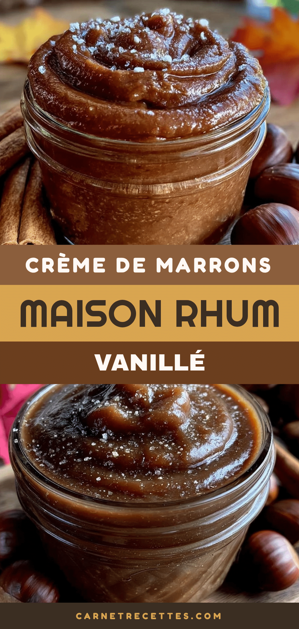crème de marrons maison au rhum vanillé recipe