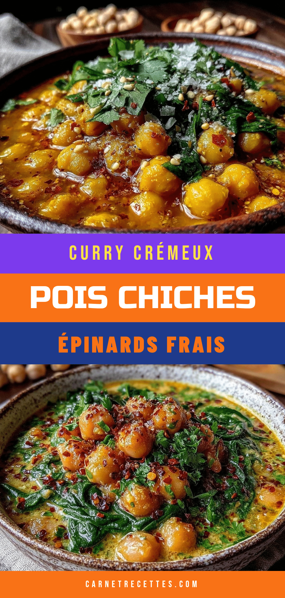 curry de pois chiches à la noix de coco recipe