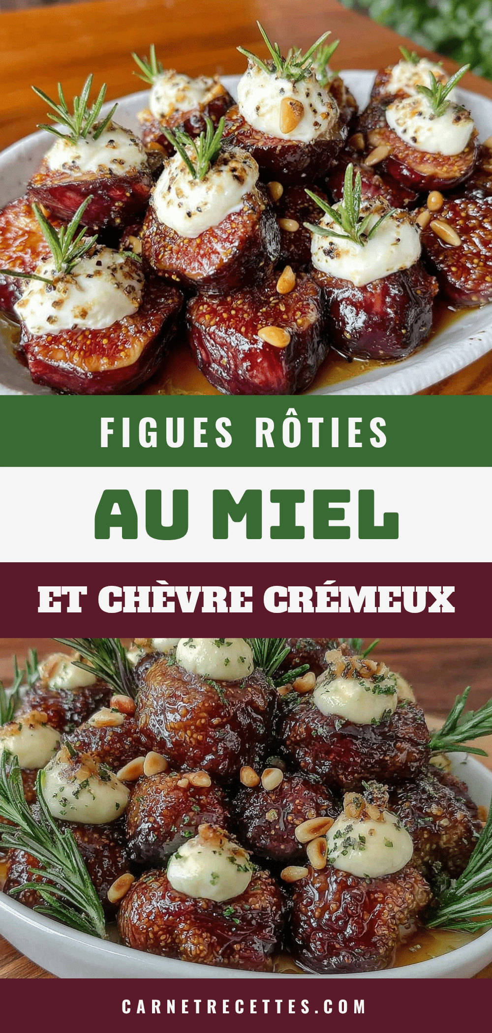 figues rôties au miel romarin chèvre frais recipe