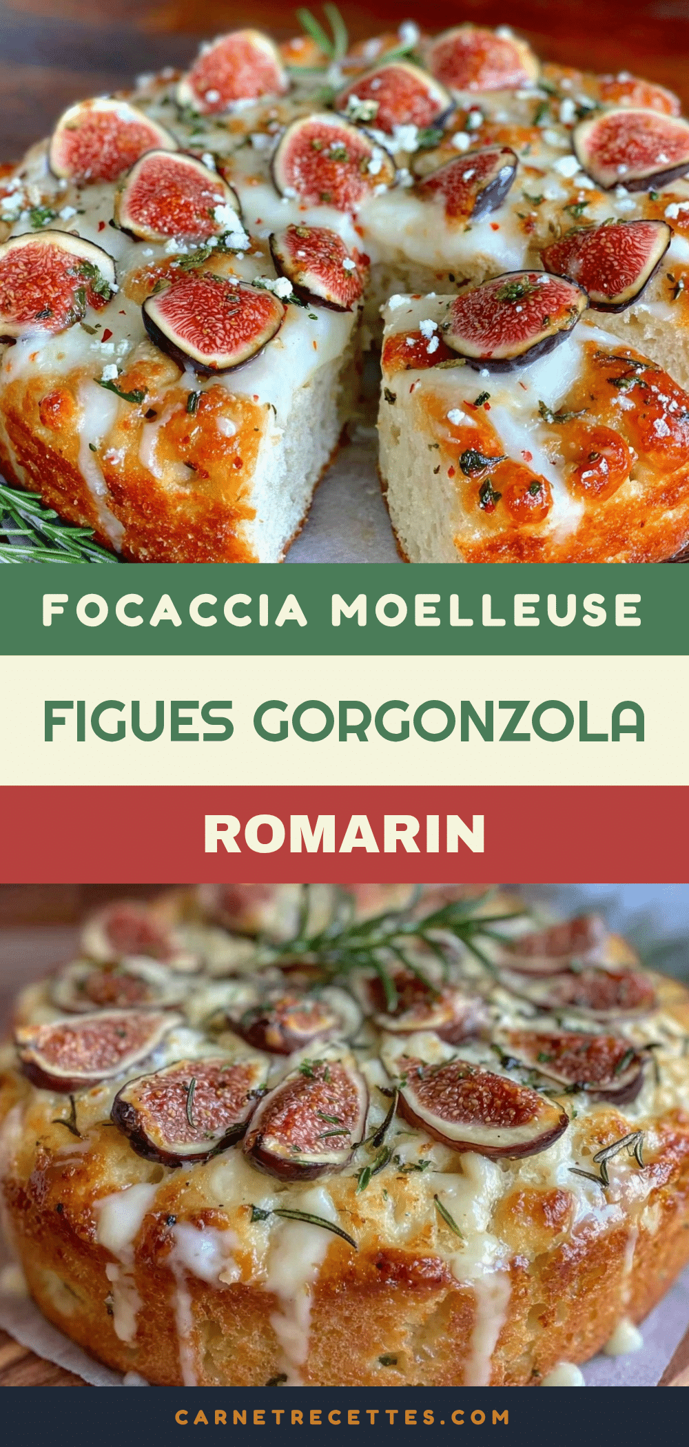 focaccia aux figues fraîches gorgonzola et romarin recipe