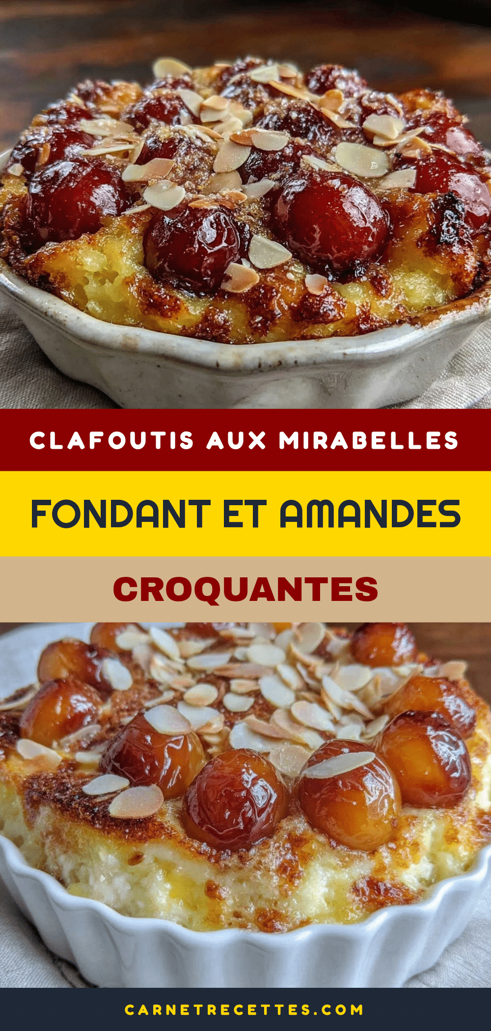 fondant clafoutis aux mirabelles recipe