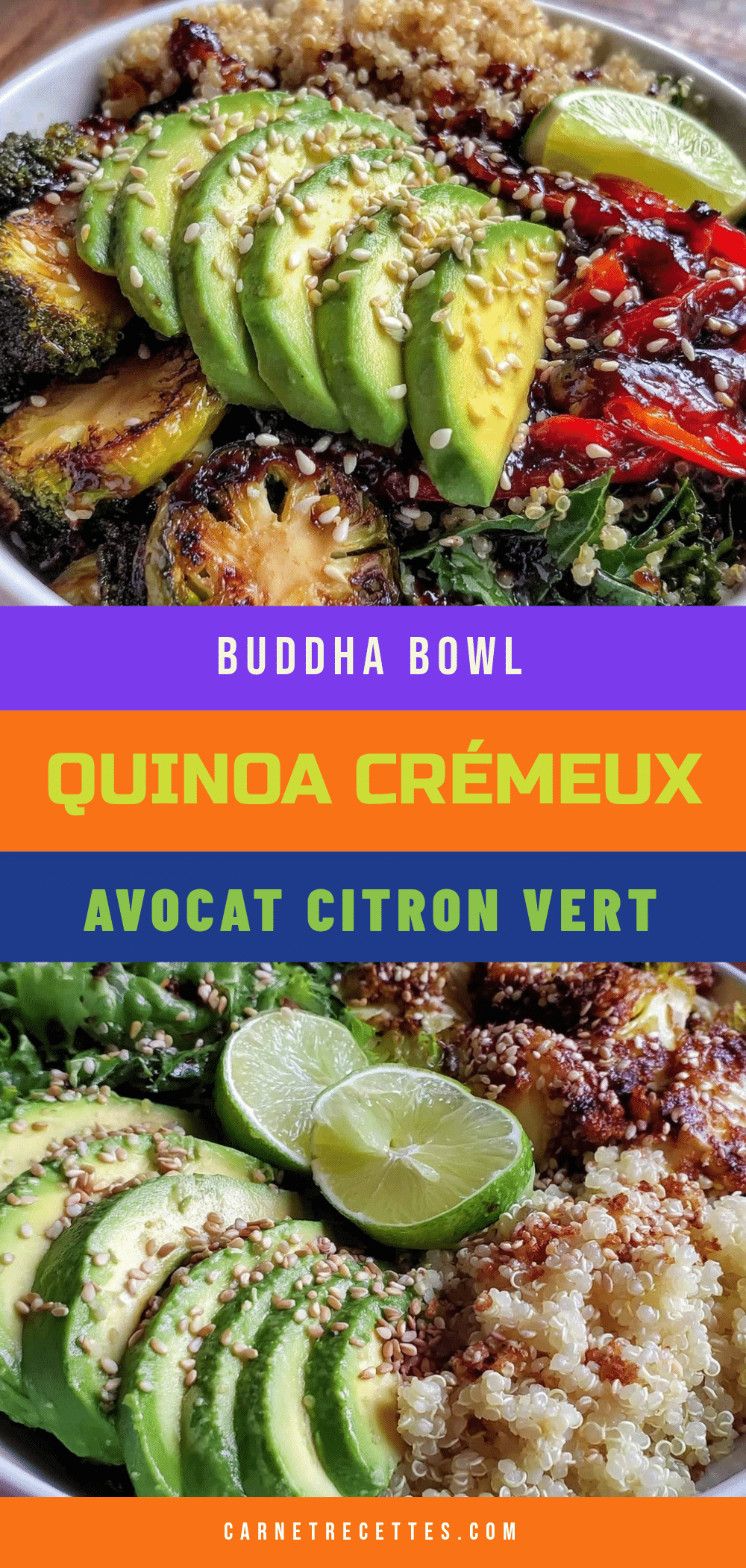 fresh buddha bowl quinoa-avocat recipe
