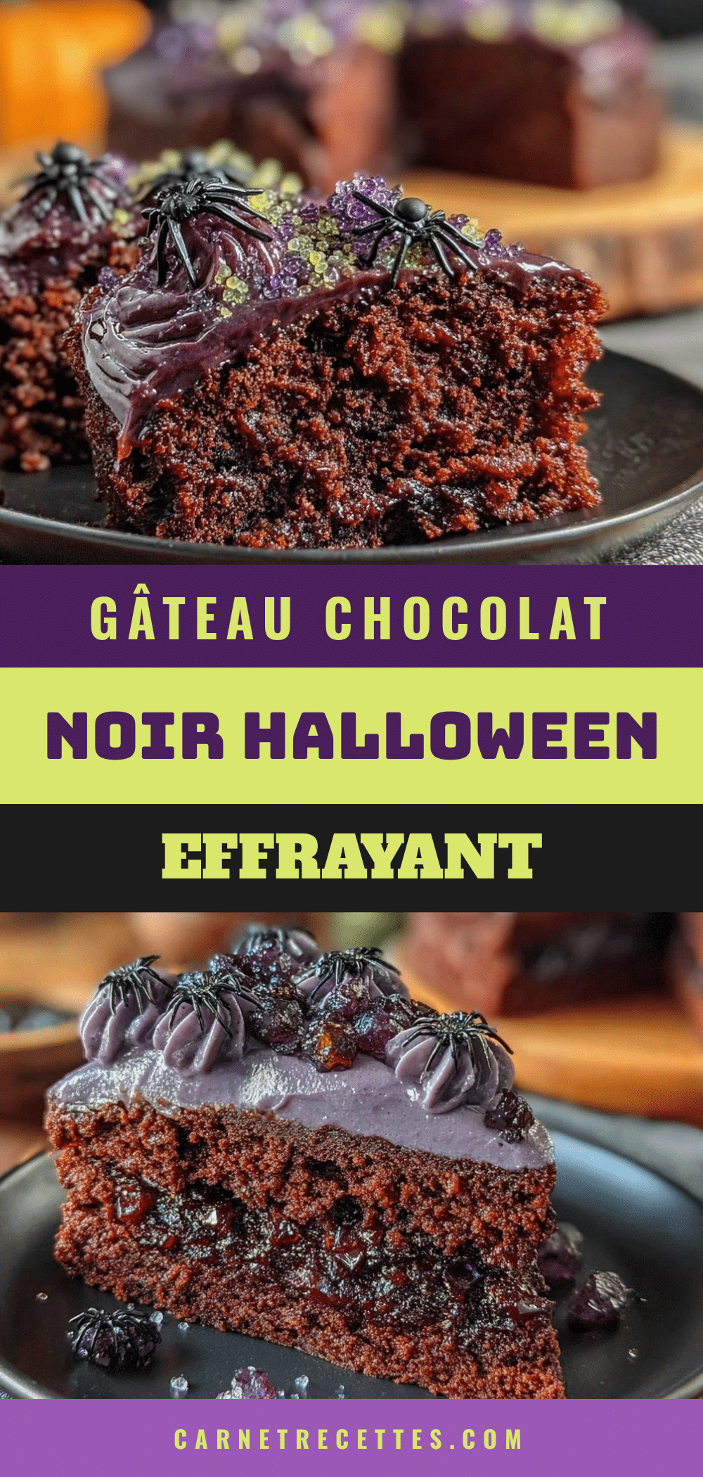 gâteau Halloween chocolat noir recipe