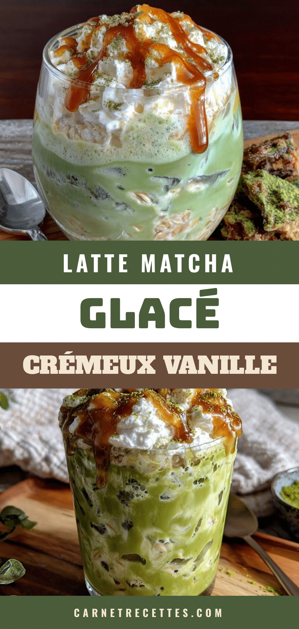latte matcha glacé maison recipe