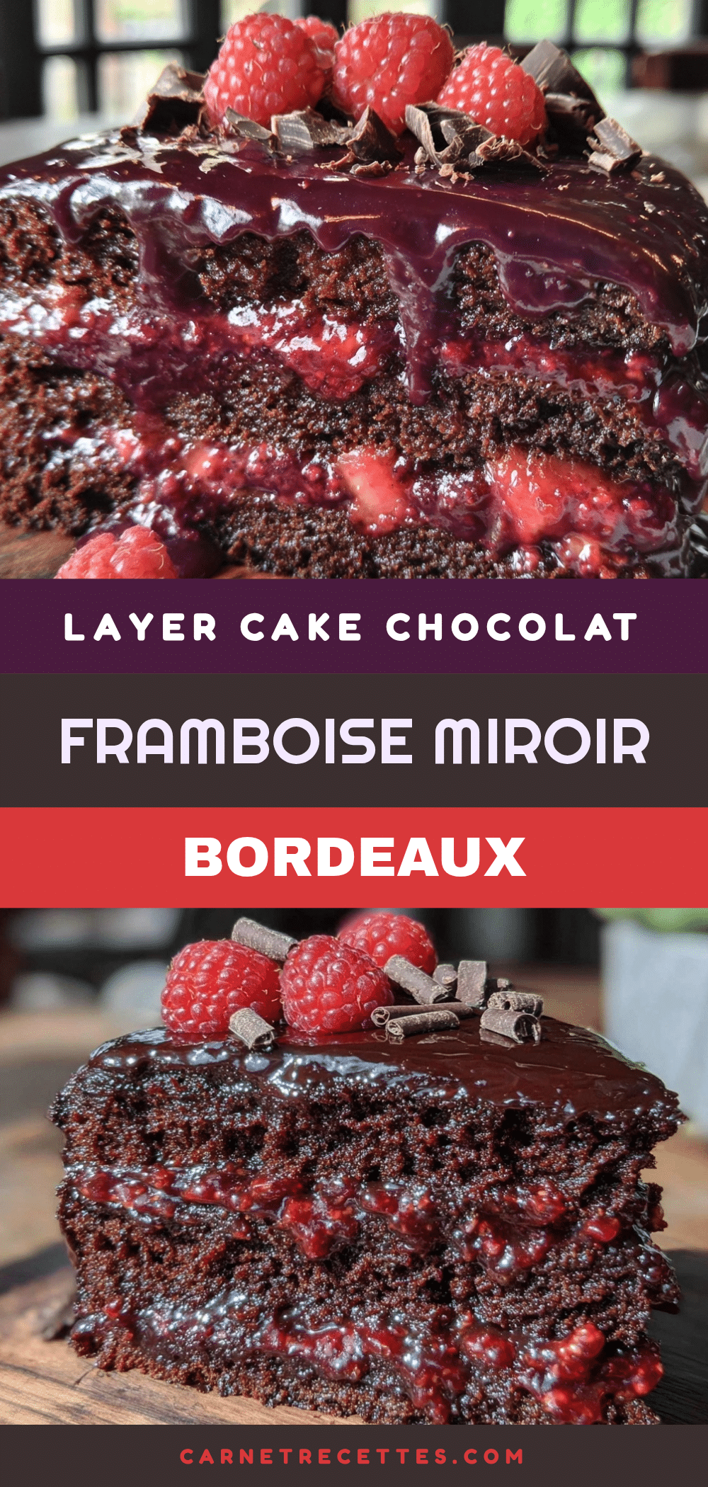 layer cake chocolat framboise sans gluten recipe