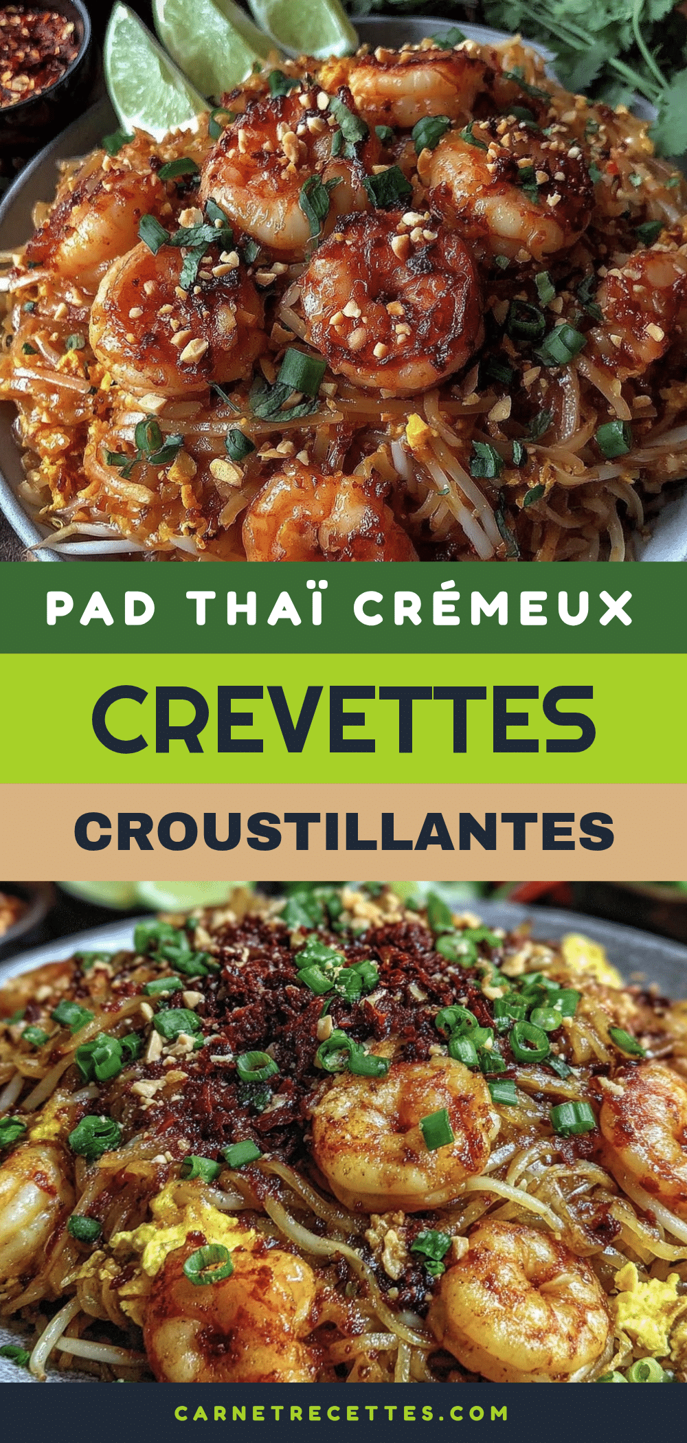 pad thaï maison aux crevettes recipe