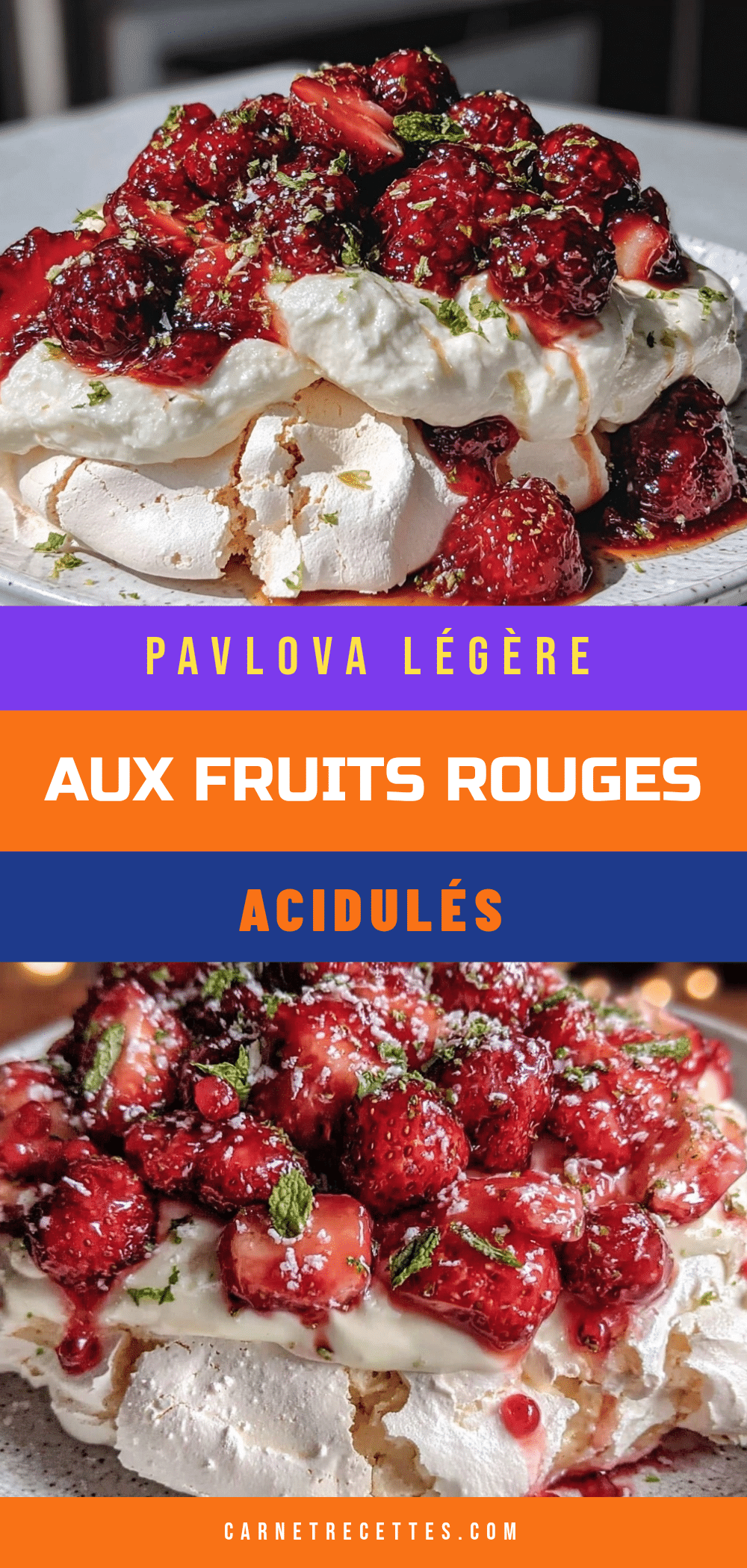 pavlova aux fruits rouges recipe
