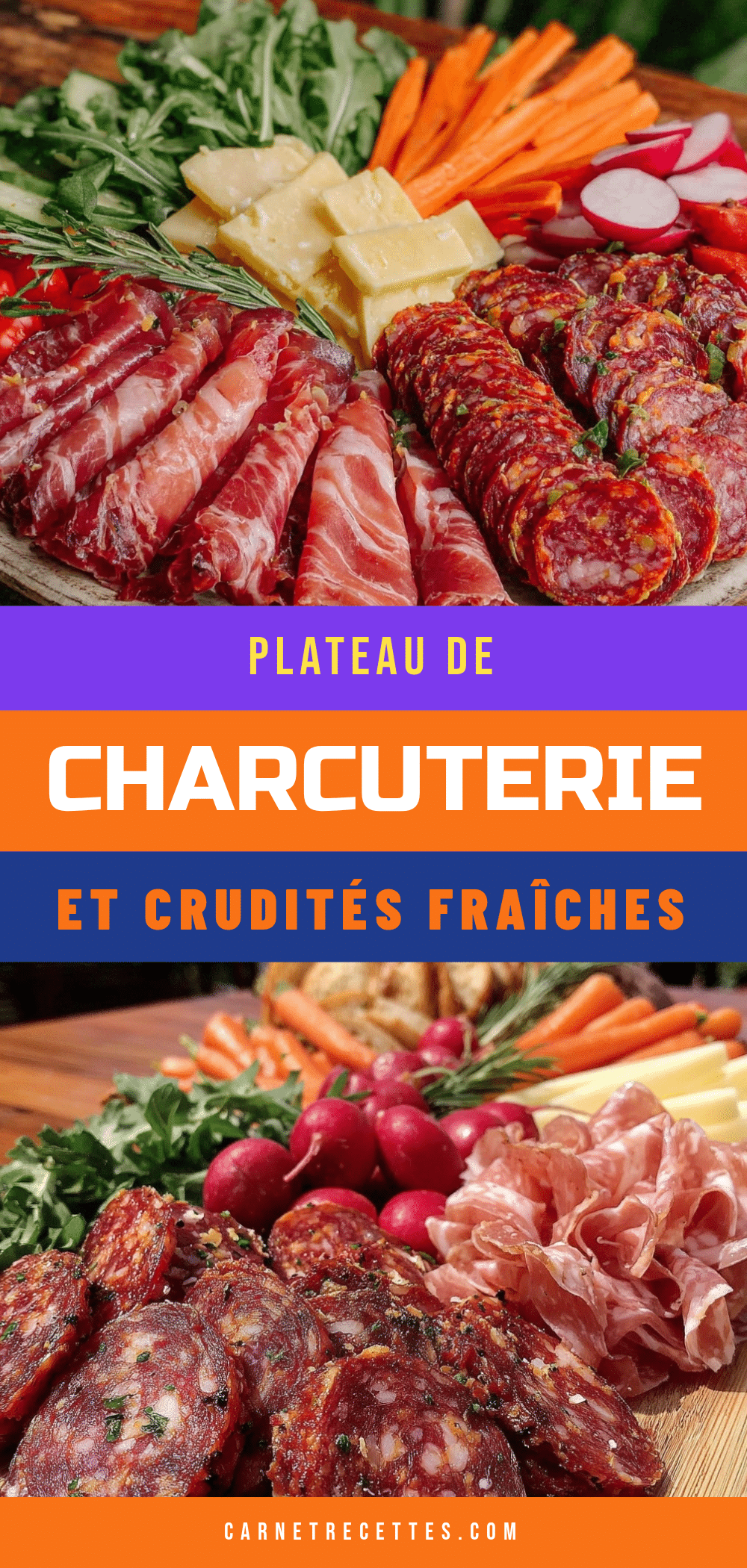 plateau de charcuterie et crudités recipe