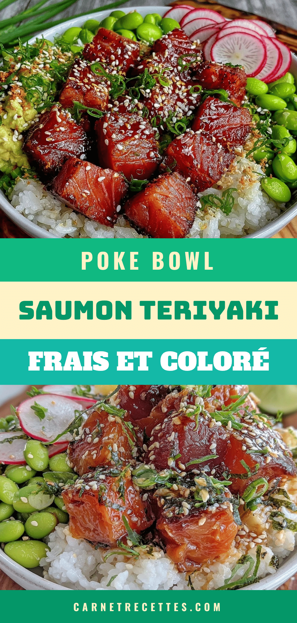 poke bowl saumon teriyaki maison recipe