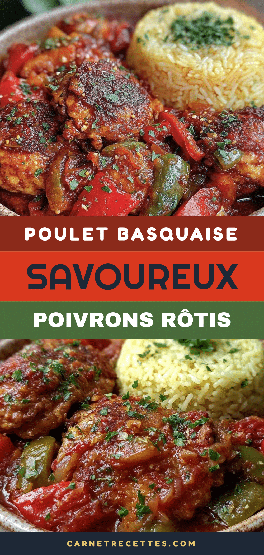 poulet basquaise en cocotte aux poivrons rôtis recipe