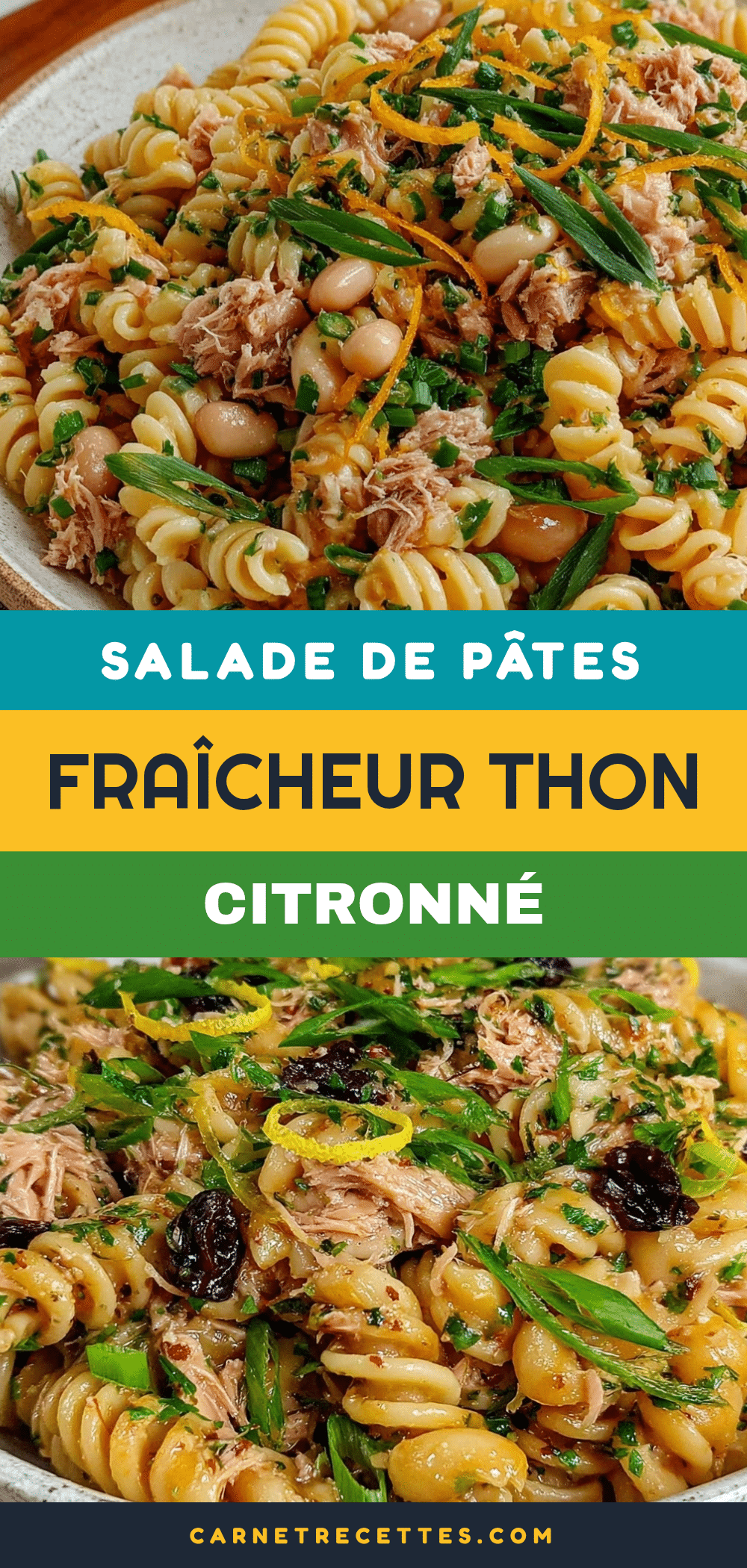 salade de pâtes au thon citronné recipe