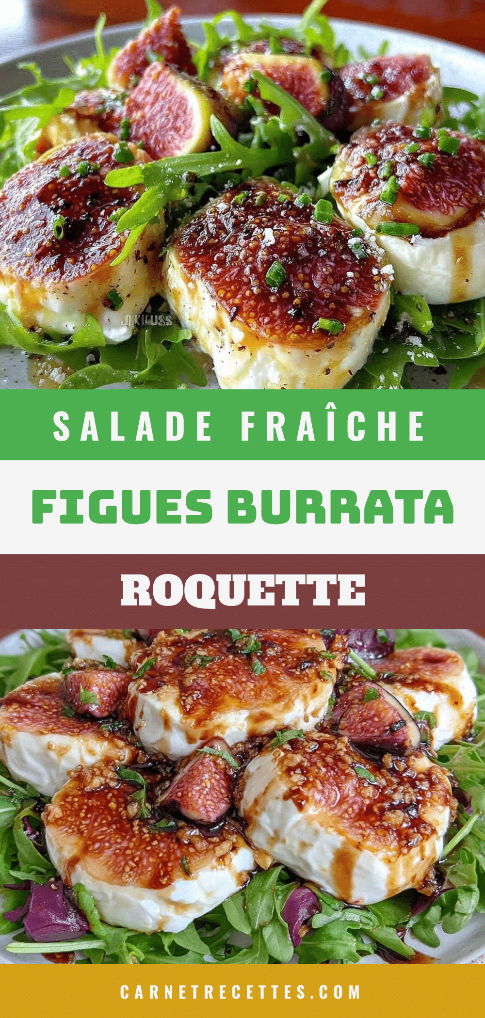 salade figues burrata roquette au balsamique recipe