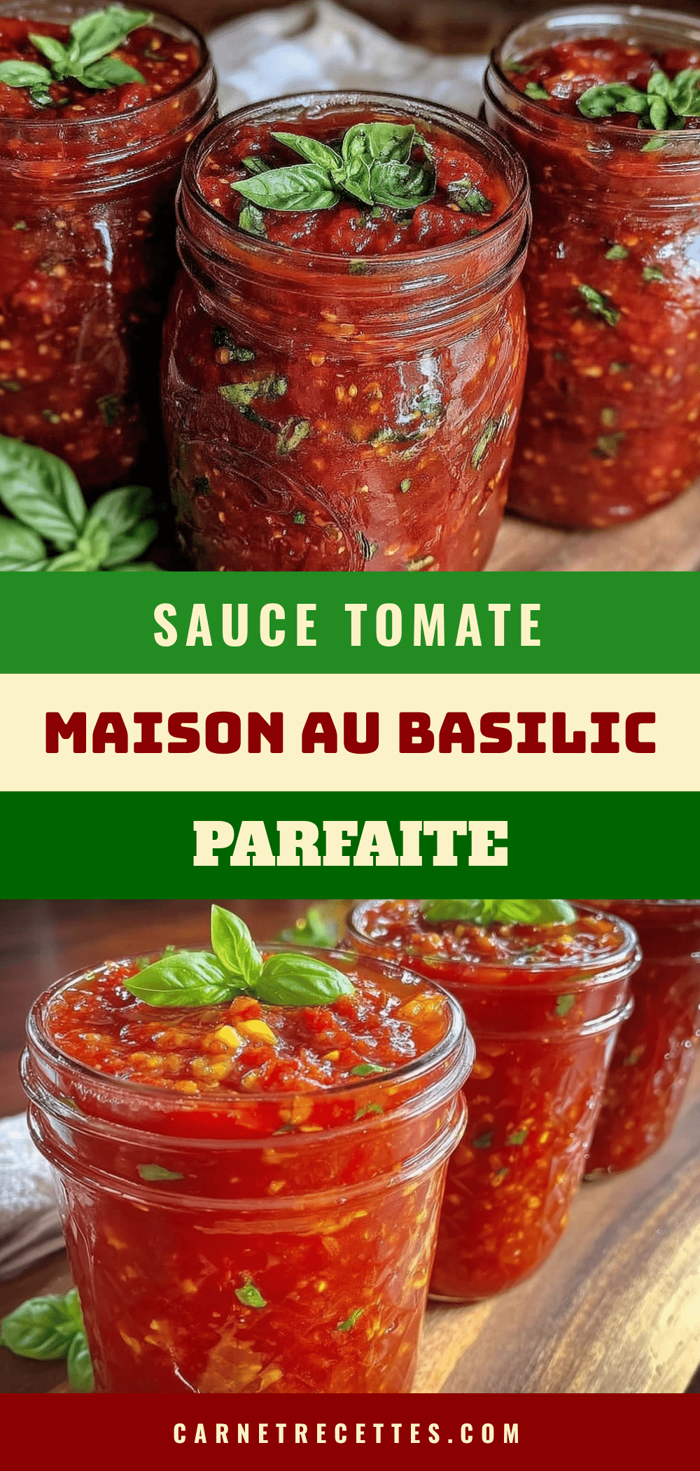 sauce tomate maison au basilic frais recipe