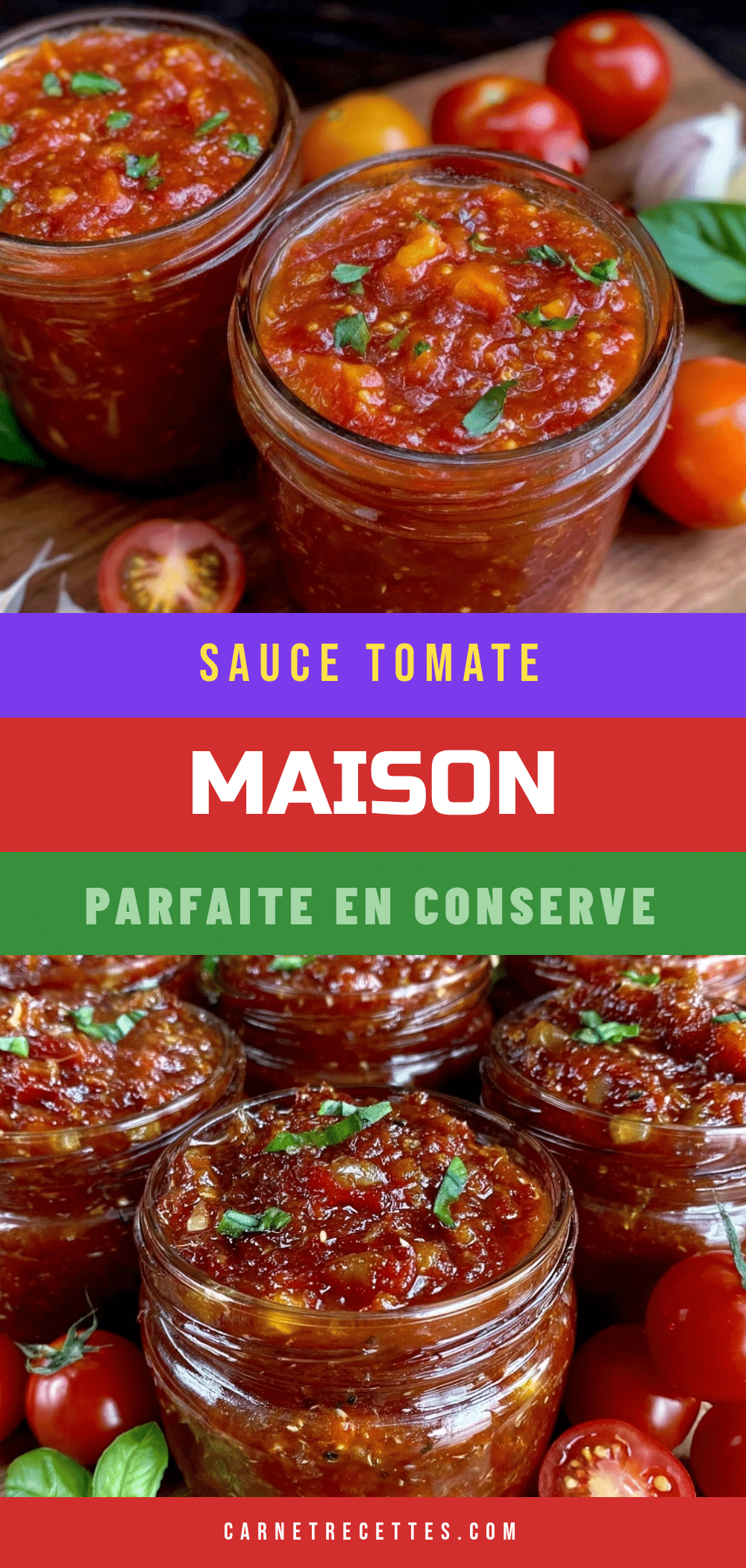 sauce tomate maison en conserve recipe