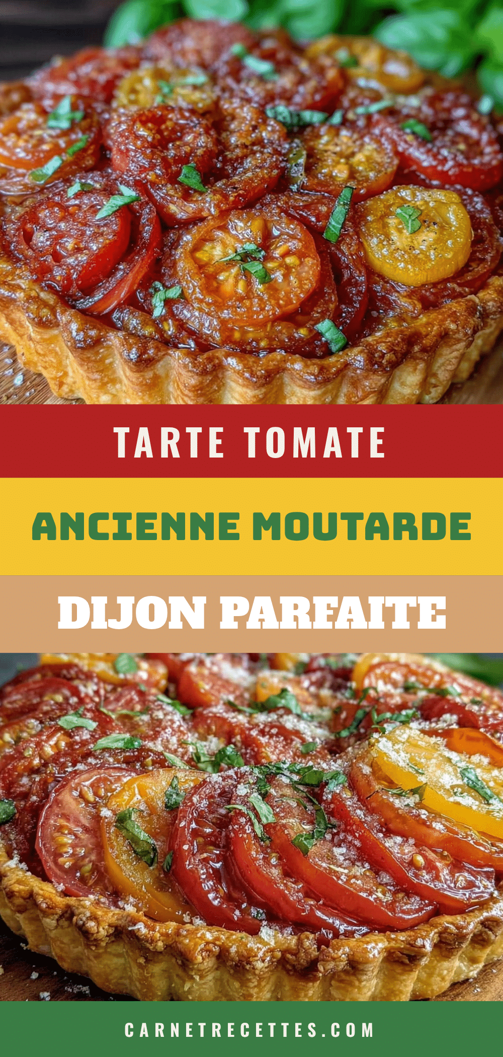 tarte à la tomate ancienne et moutarde de Dijon recipe