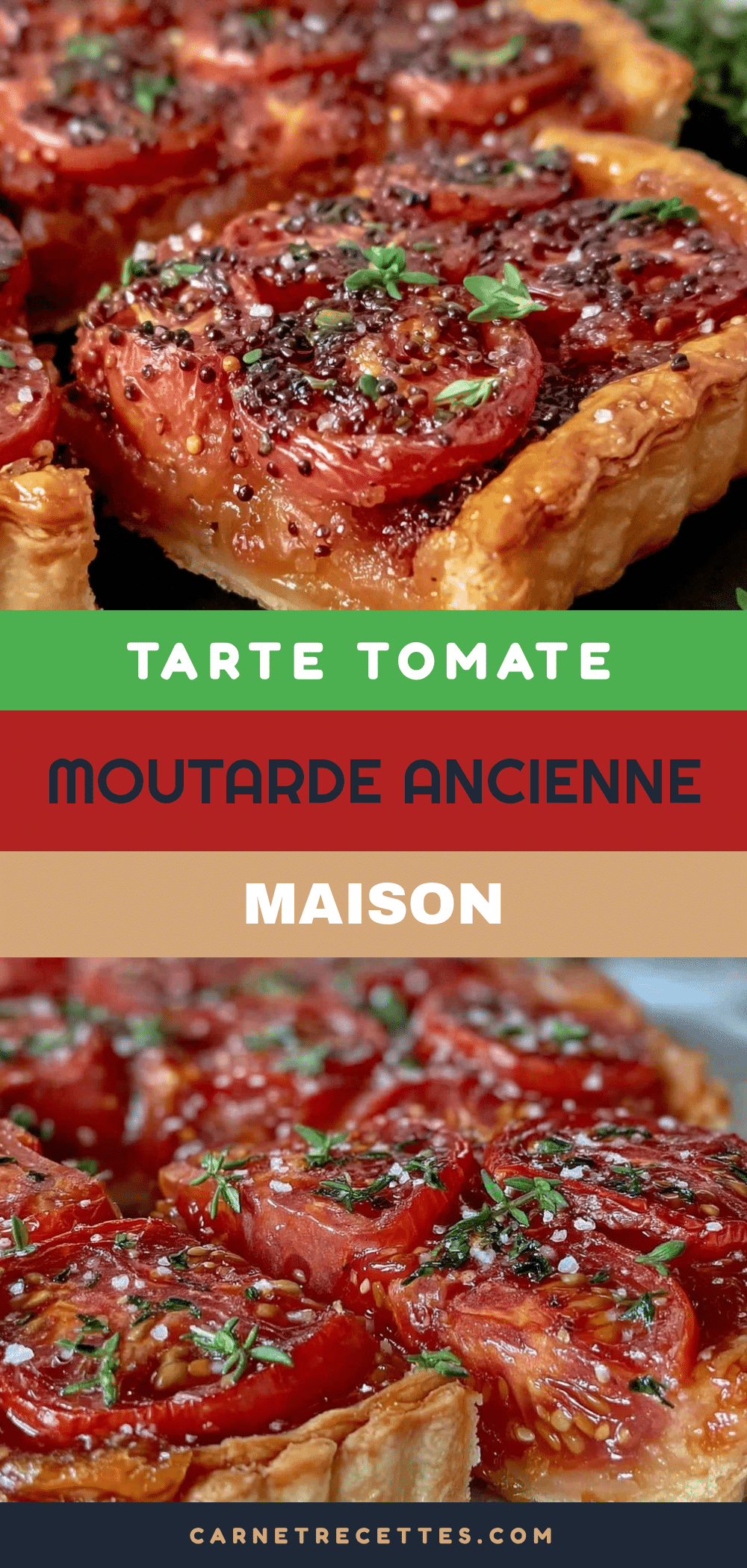tarte à la tomate et moutarde ancienne recipe