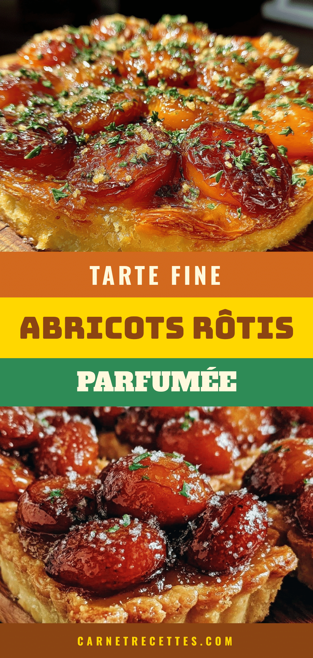 tarte fine aux abricots rôtis à la fleur d’oranger recipe