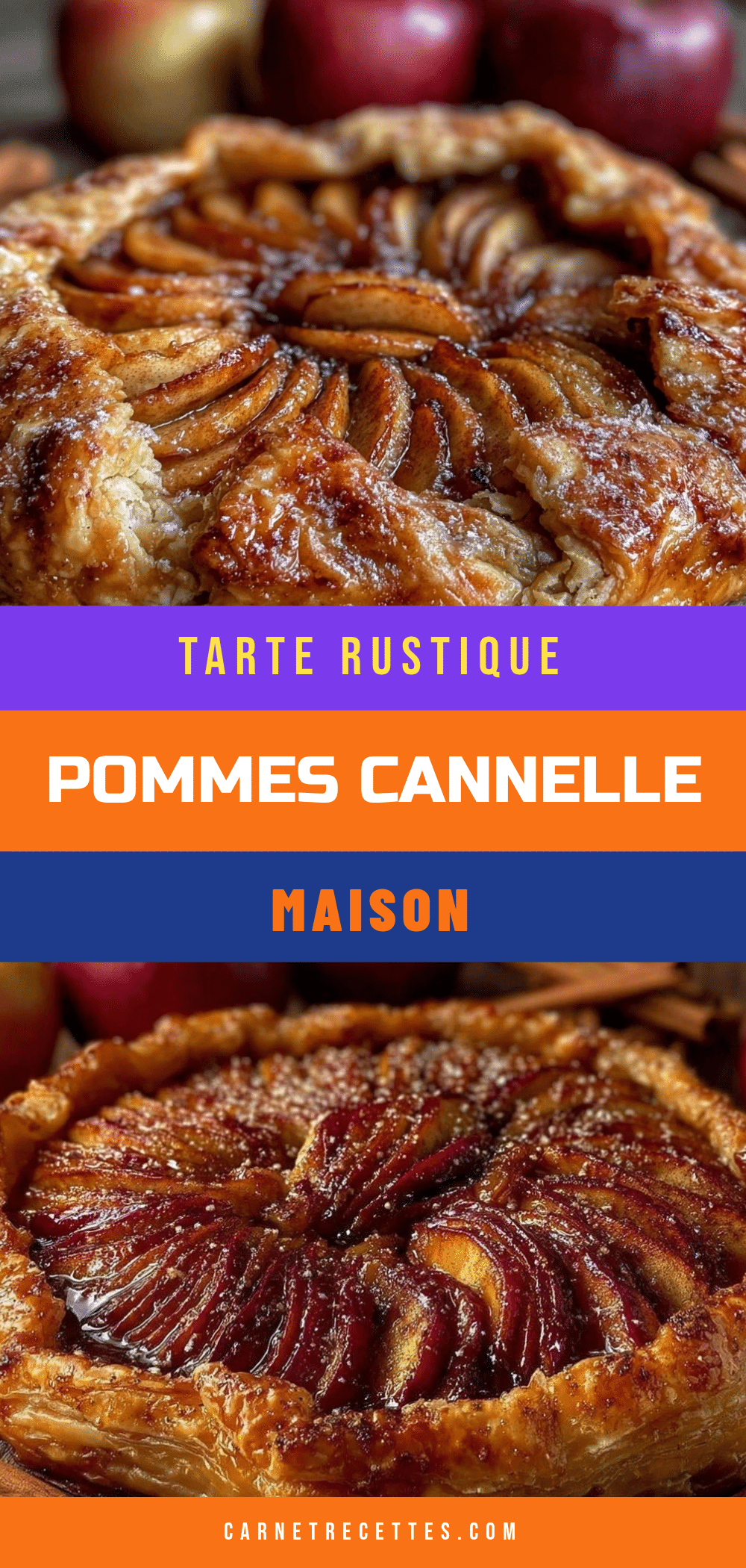 tarte rustique aux pommes et cannelle maison recipe