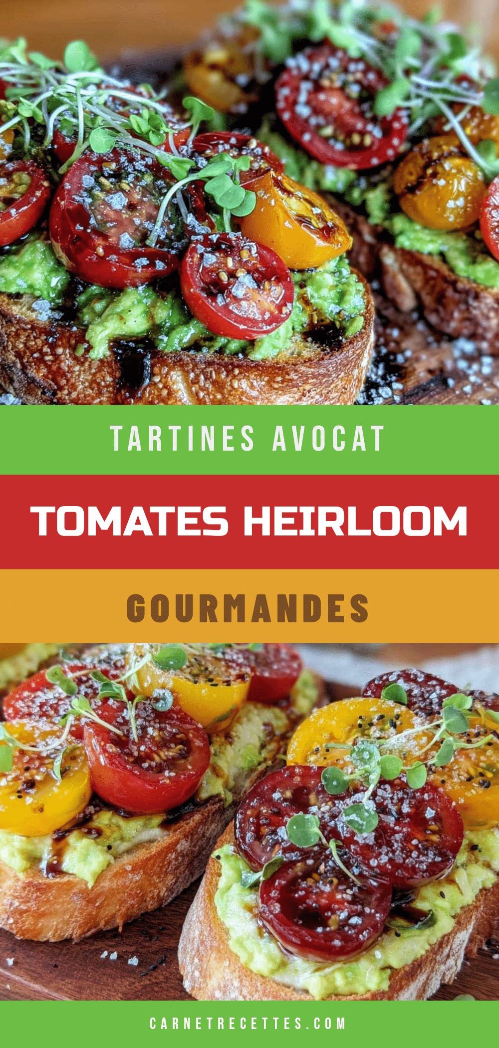 tartines estivales avocat tomates heirloom recipe
