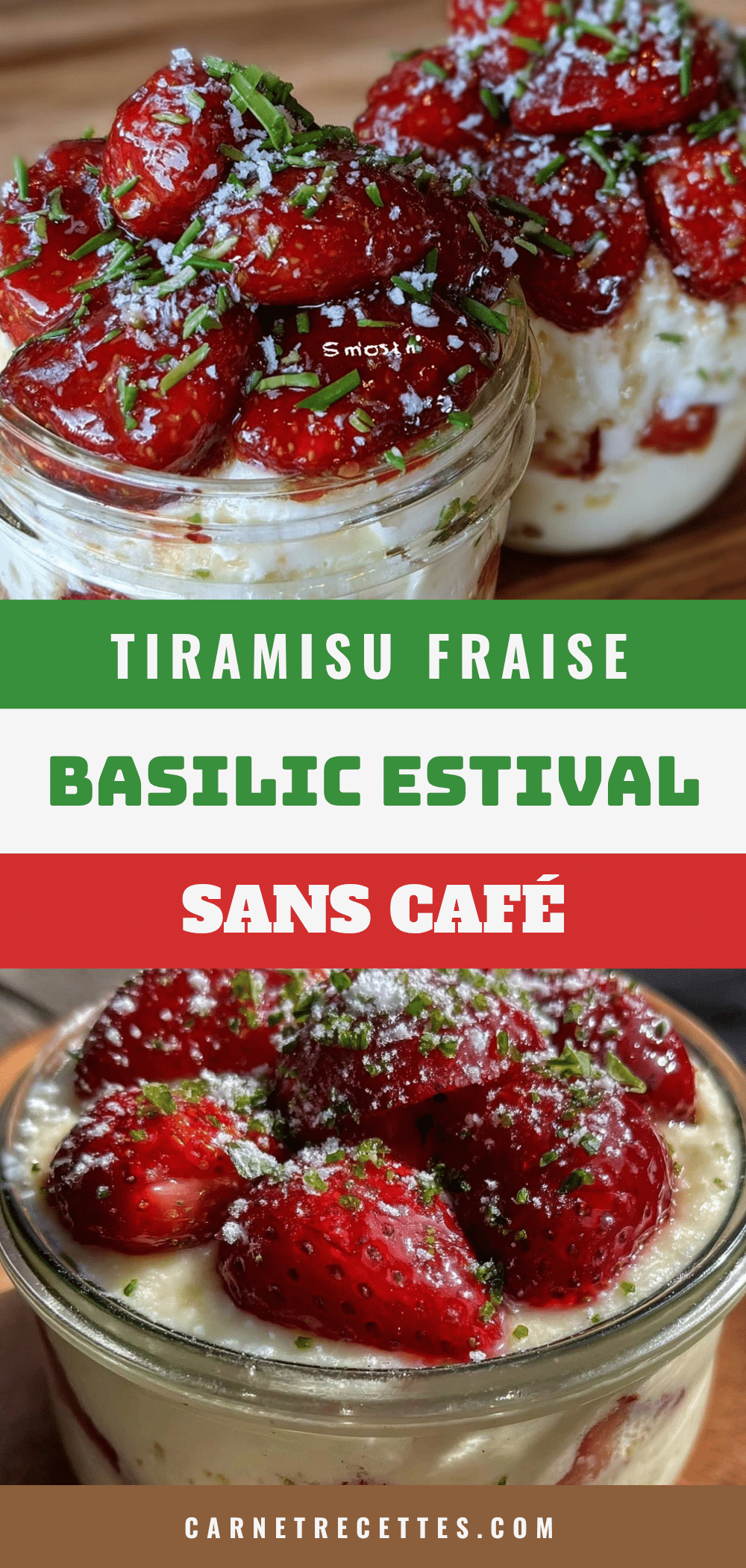 tiramisu fraise basilic sans café recipe