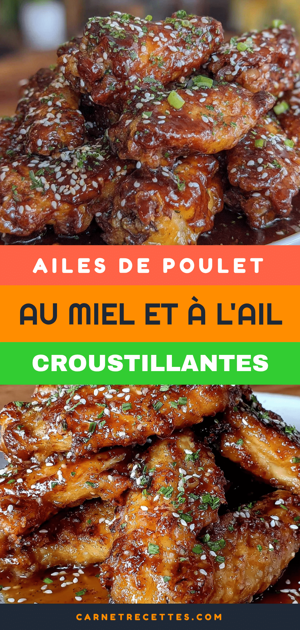ailes de poulet au miel et à lail croustillantes recipe