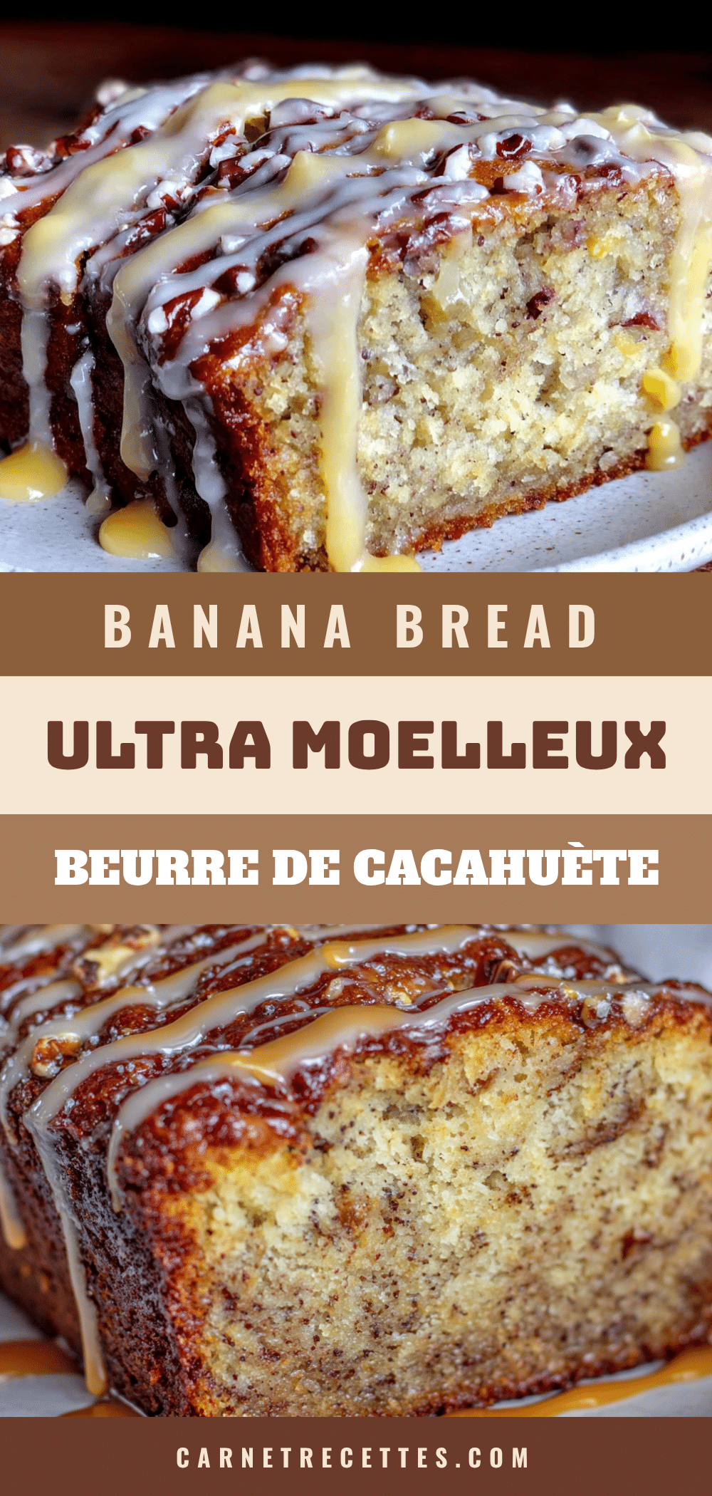 banana bread moelleux beurre de cacahuète recipe
