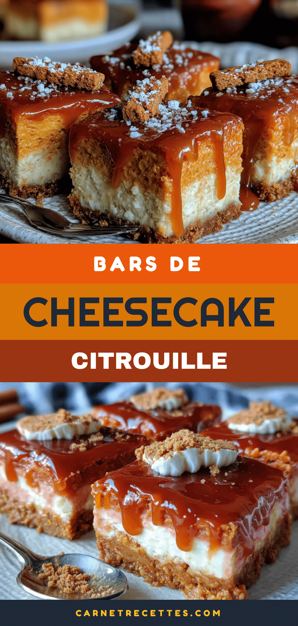 barres de cheesecake à la citrouille sans cuisson faciles recipe