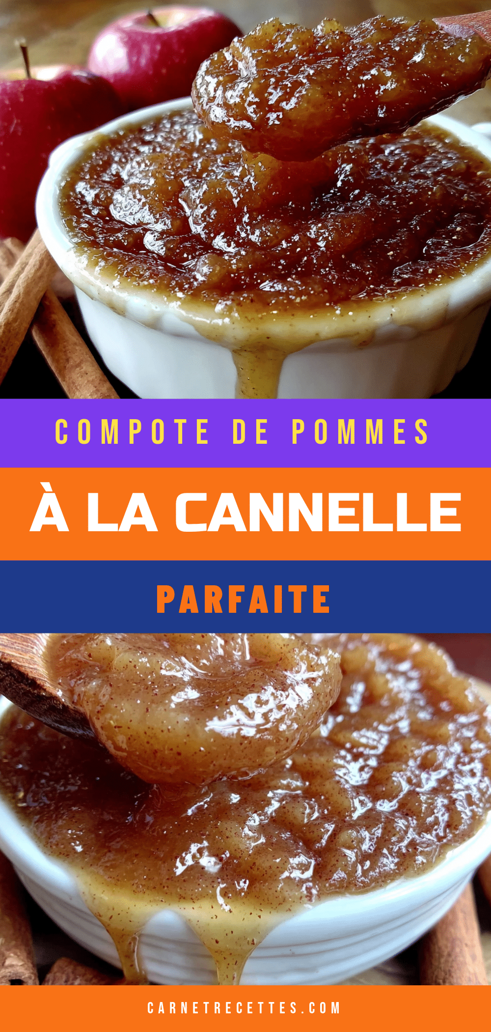 compote de pommes à la cannelle facile et saine recipe