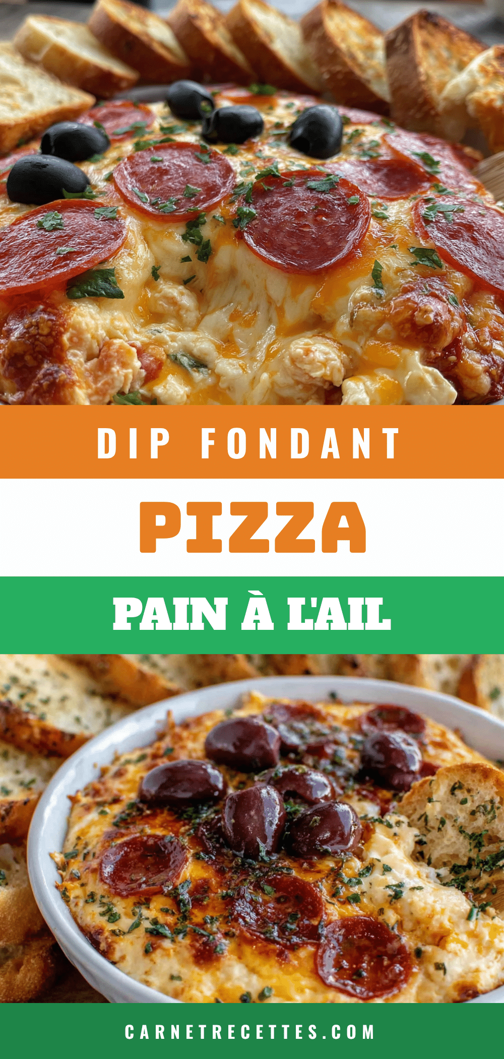 dip fondant pizza au pain à lail recipe