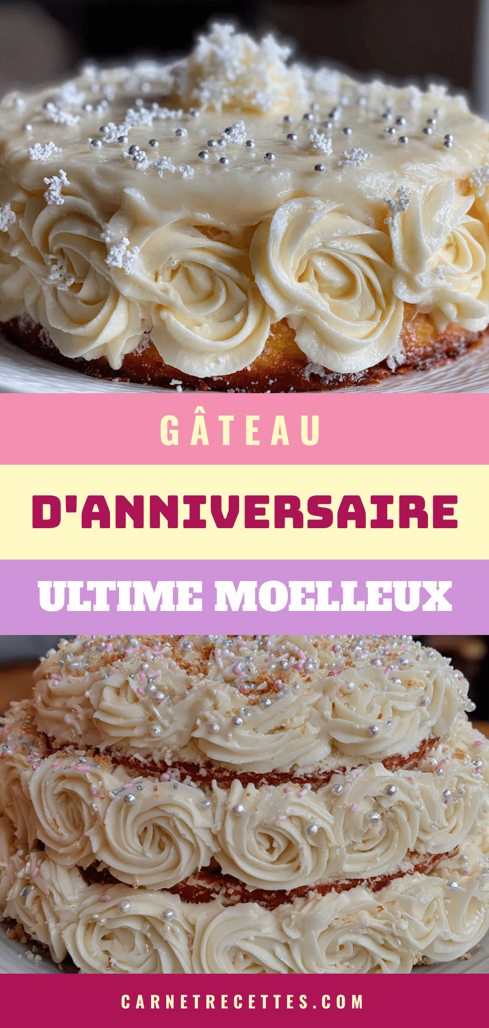 gâteau danniversaire vanillé au beurre recipe