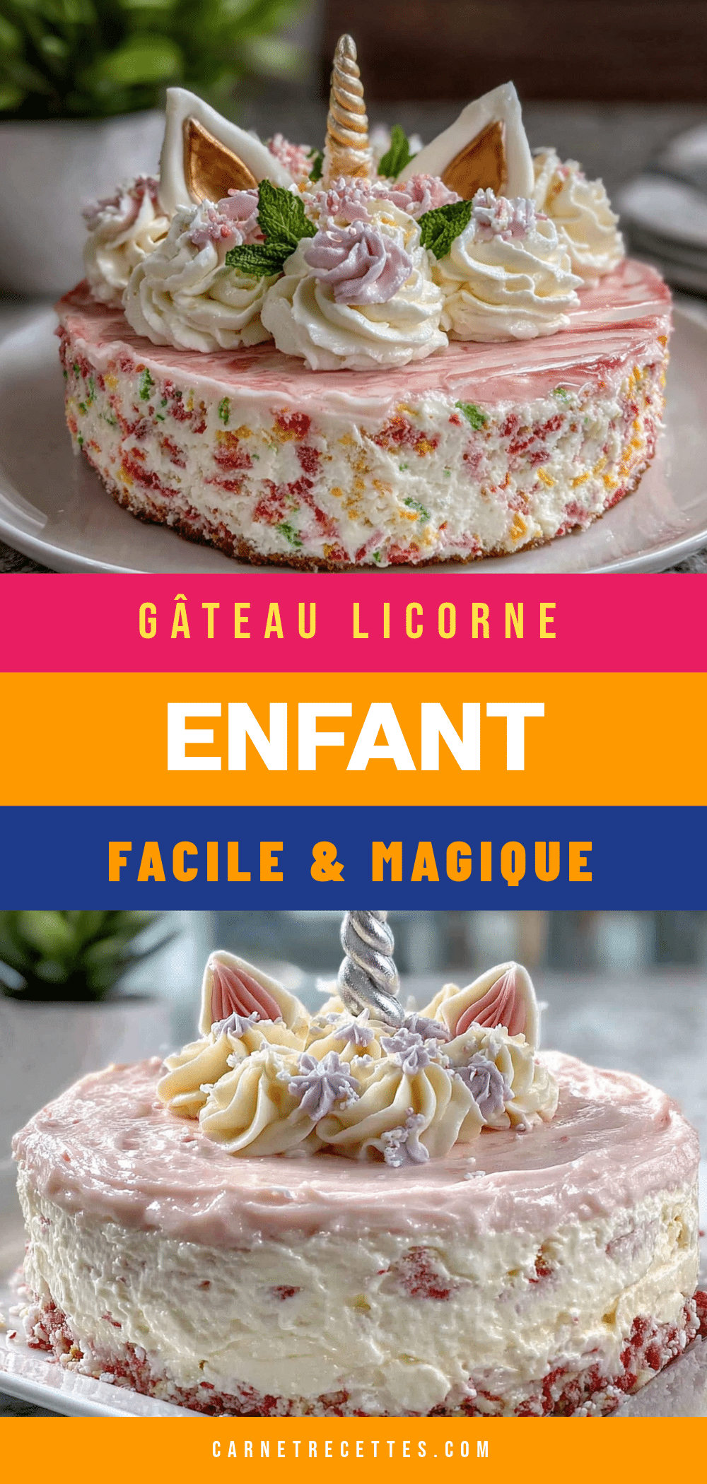 gâteau licorne enfant facile recipe