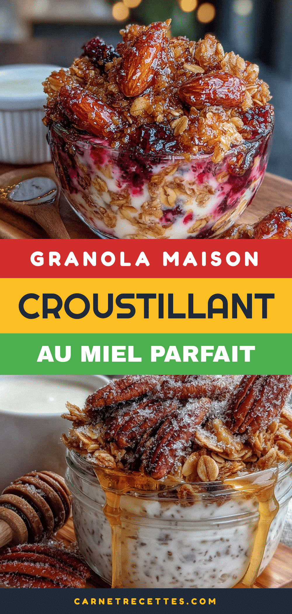 granola maison croustillant au miel et amandes recipe