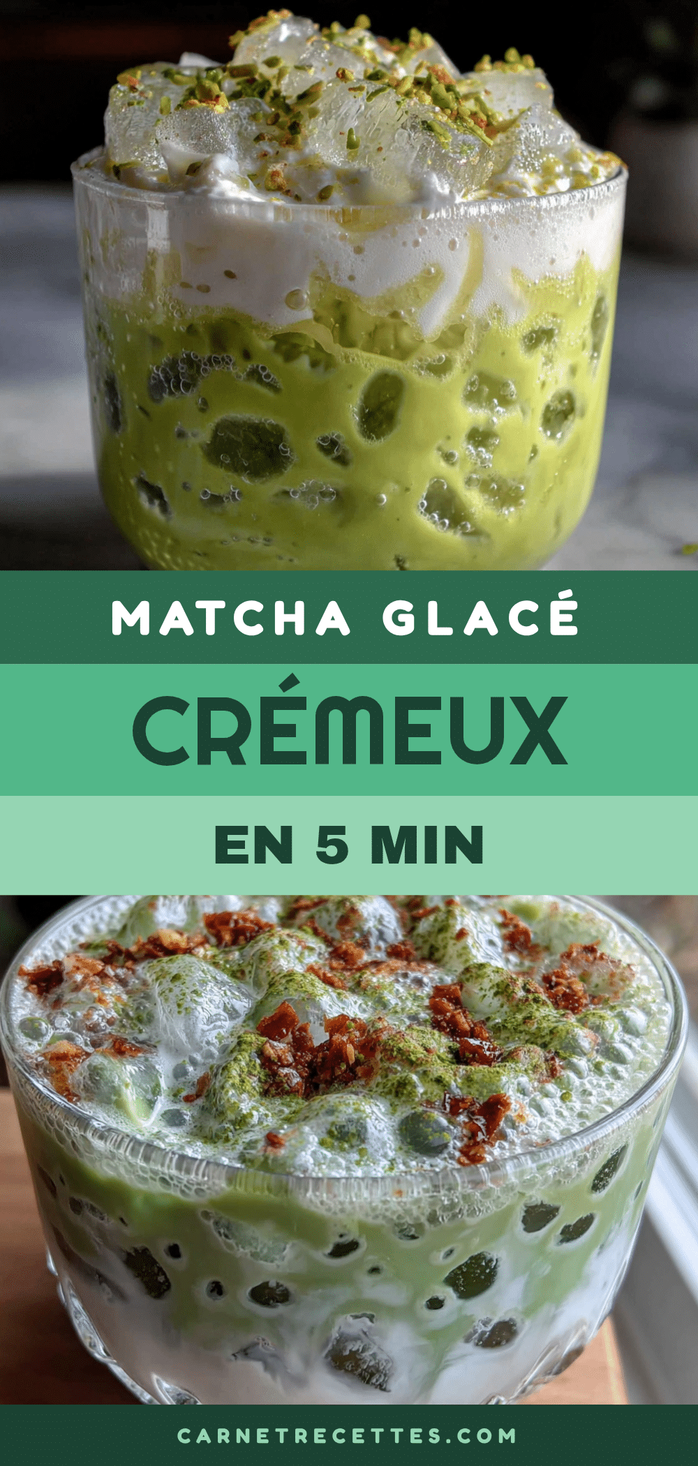 matcha glacé crémeux recipe