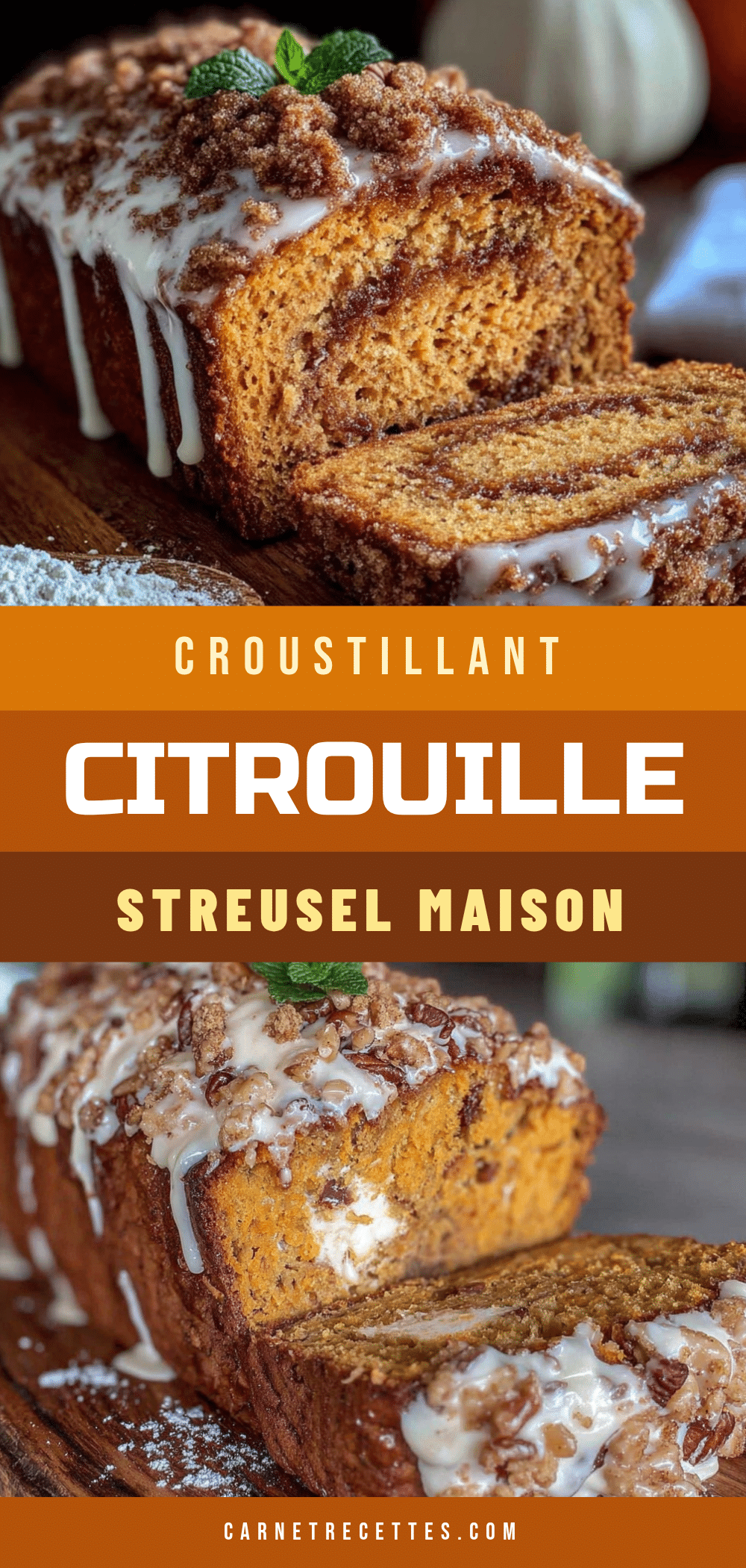 pain à la citrouille au beurre noisette recipe