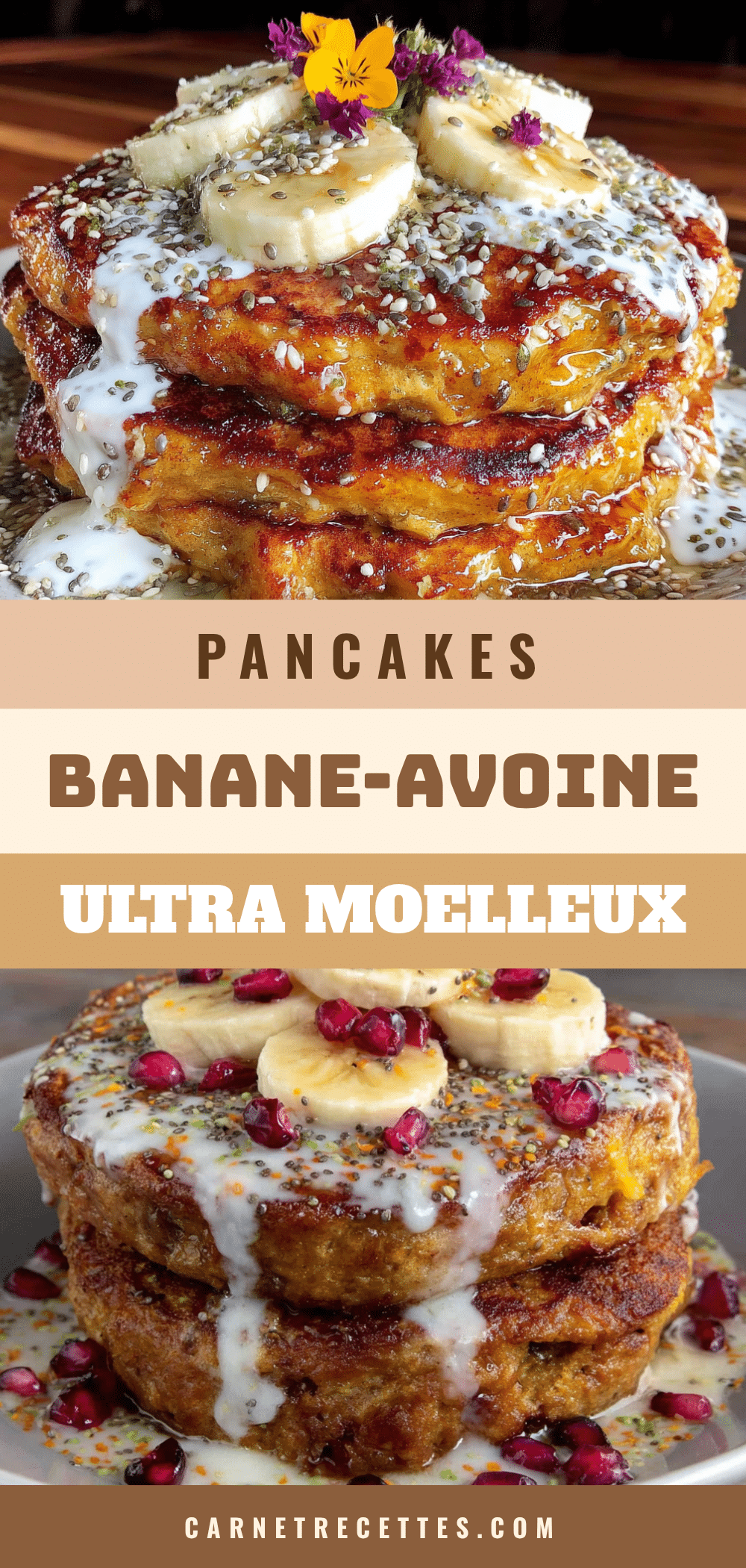 pancakes healthy banane-avoine ultra moelleux recipe