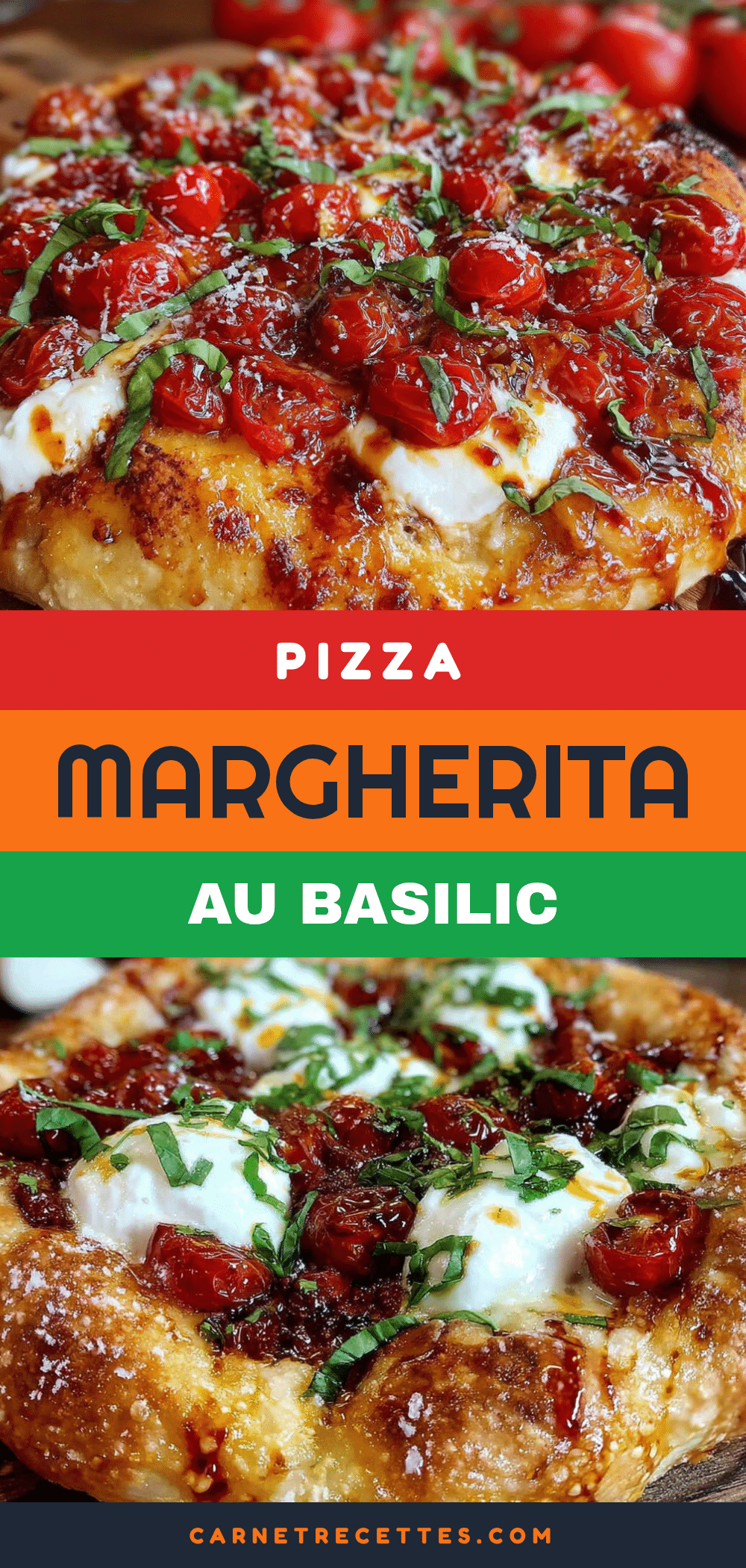 pizza Margherita croustillante recipe