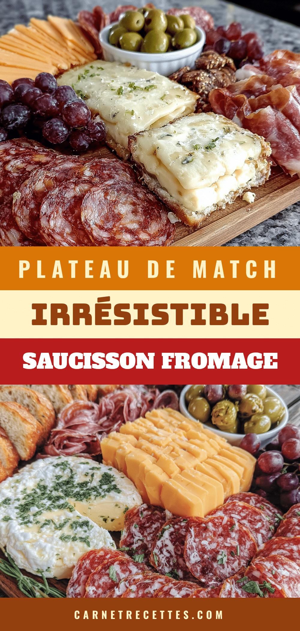 plateau de match saucisson fromage recipe