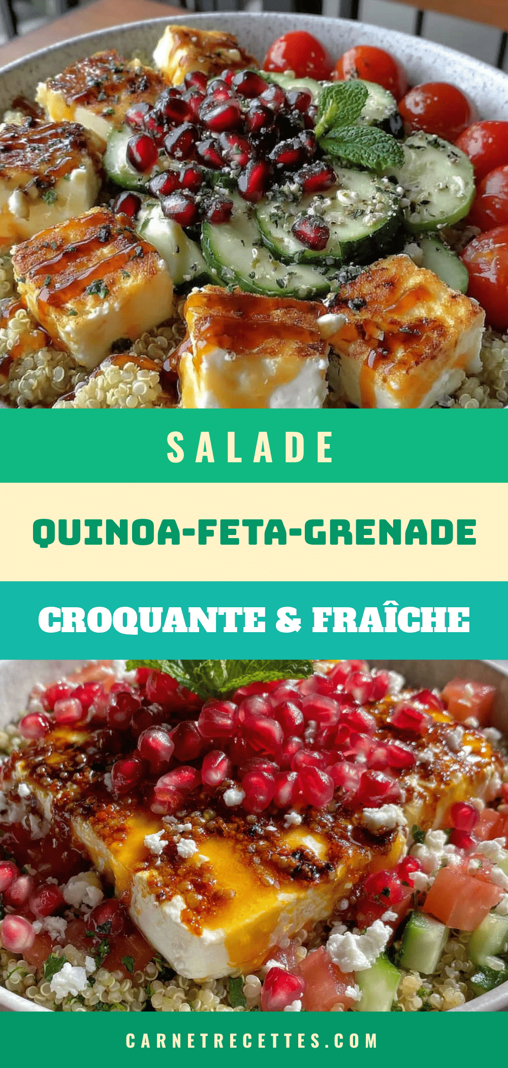 salade quinoa feta grenade recipe