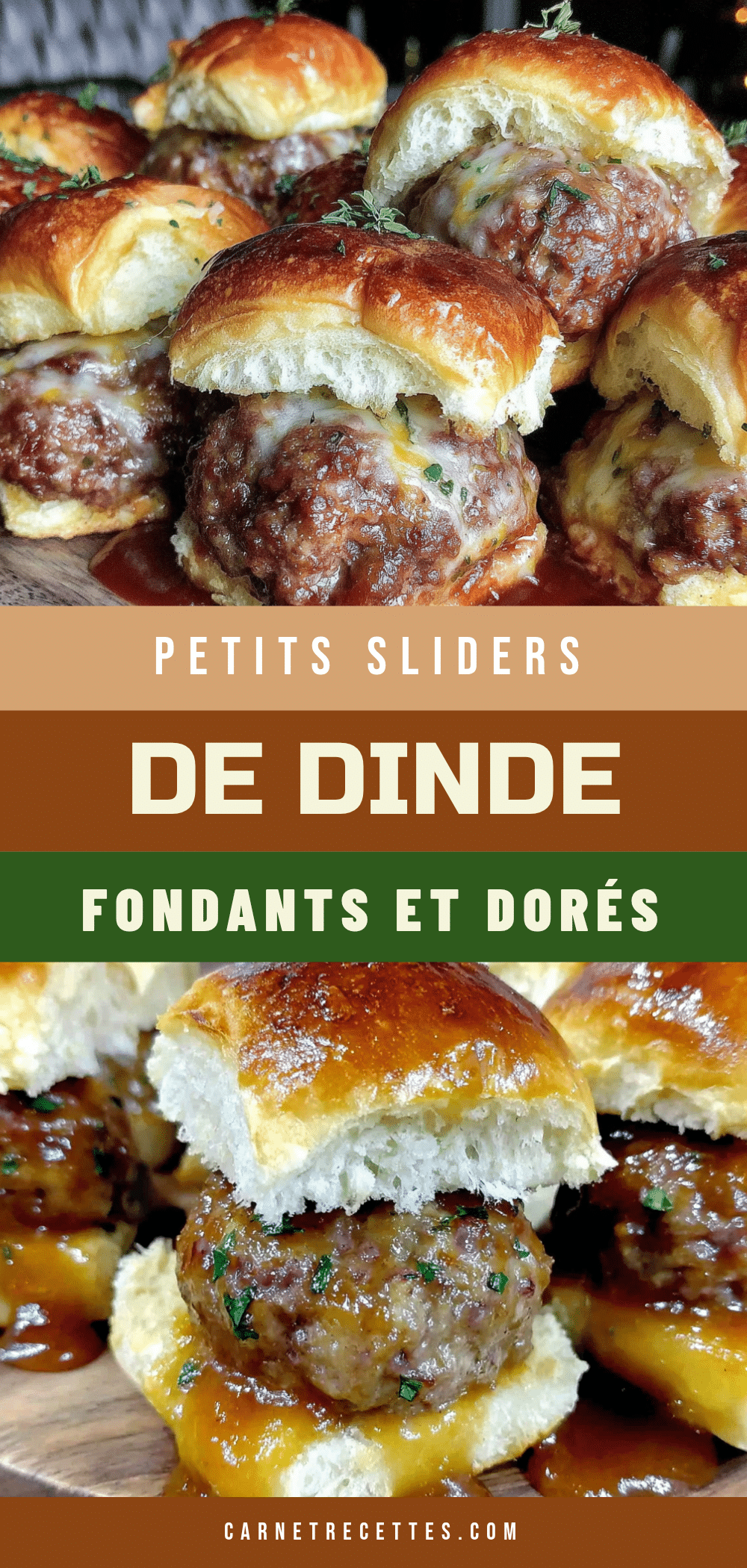 sliders parfaits aux boulettes de dinde cuites au four recipe