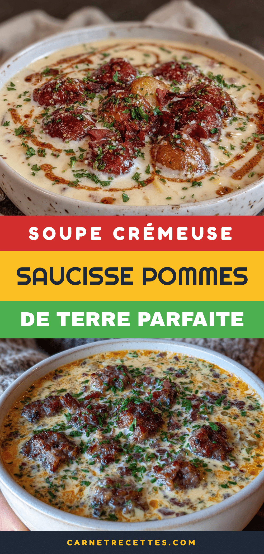 soupe crémeuse saucisse pommes de terre recipe