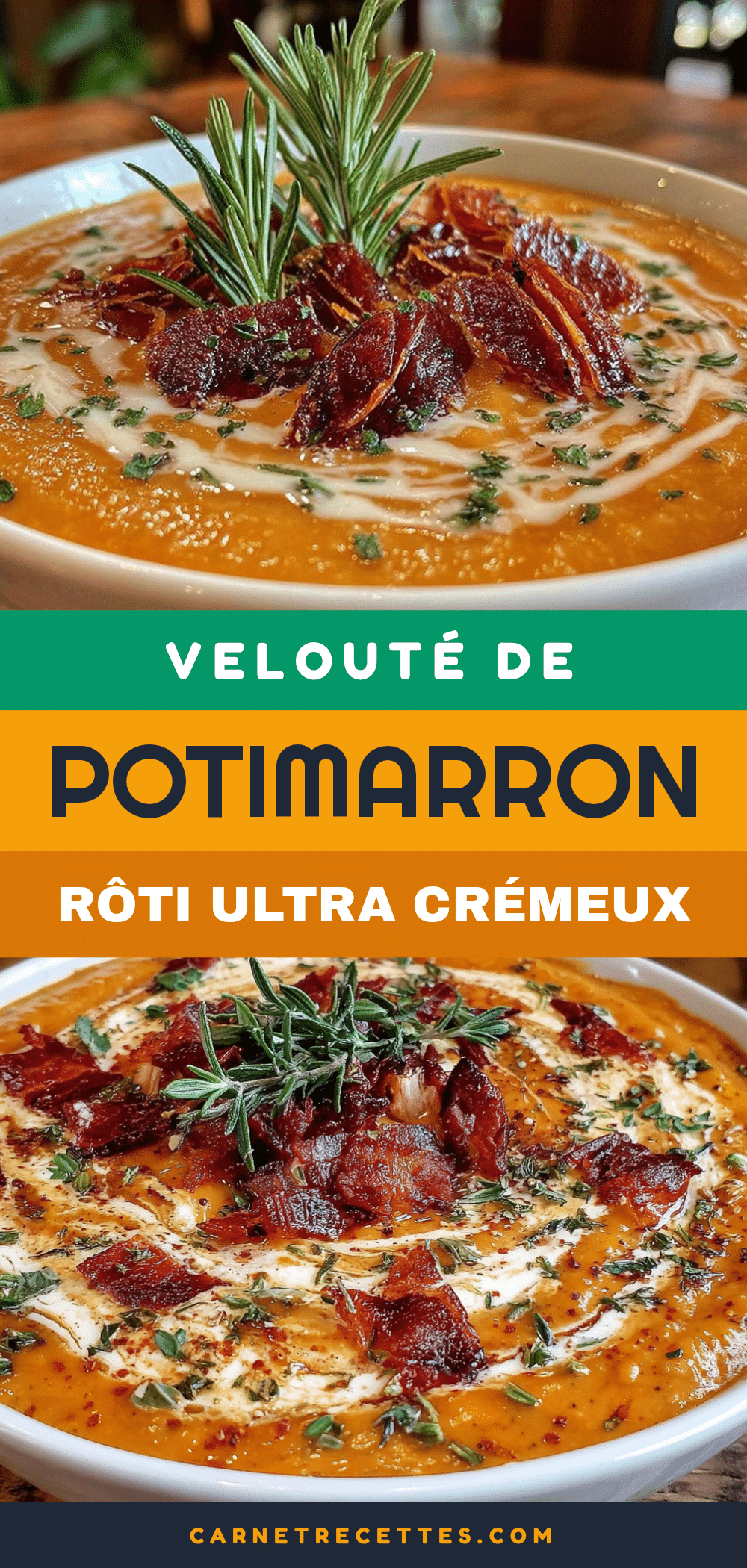 velouté de potimarron rôti recipe