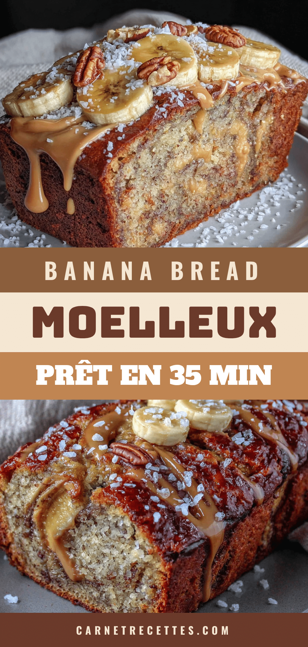 banana bread moelleux au beurre de cacahuète recipe