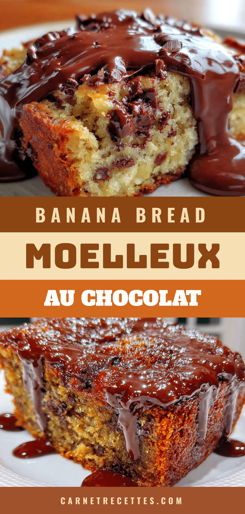 banana bread moelleux au chocolat recipe